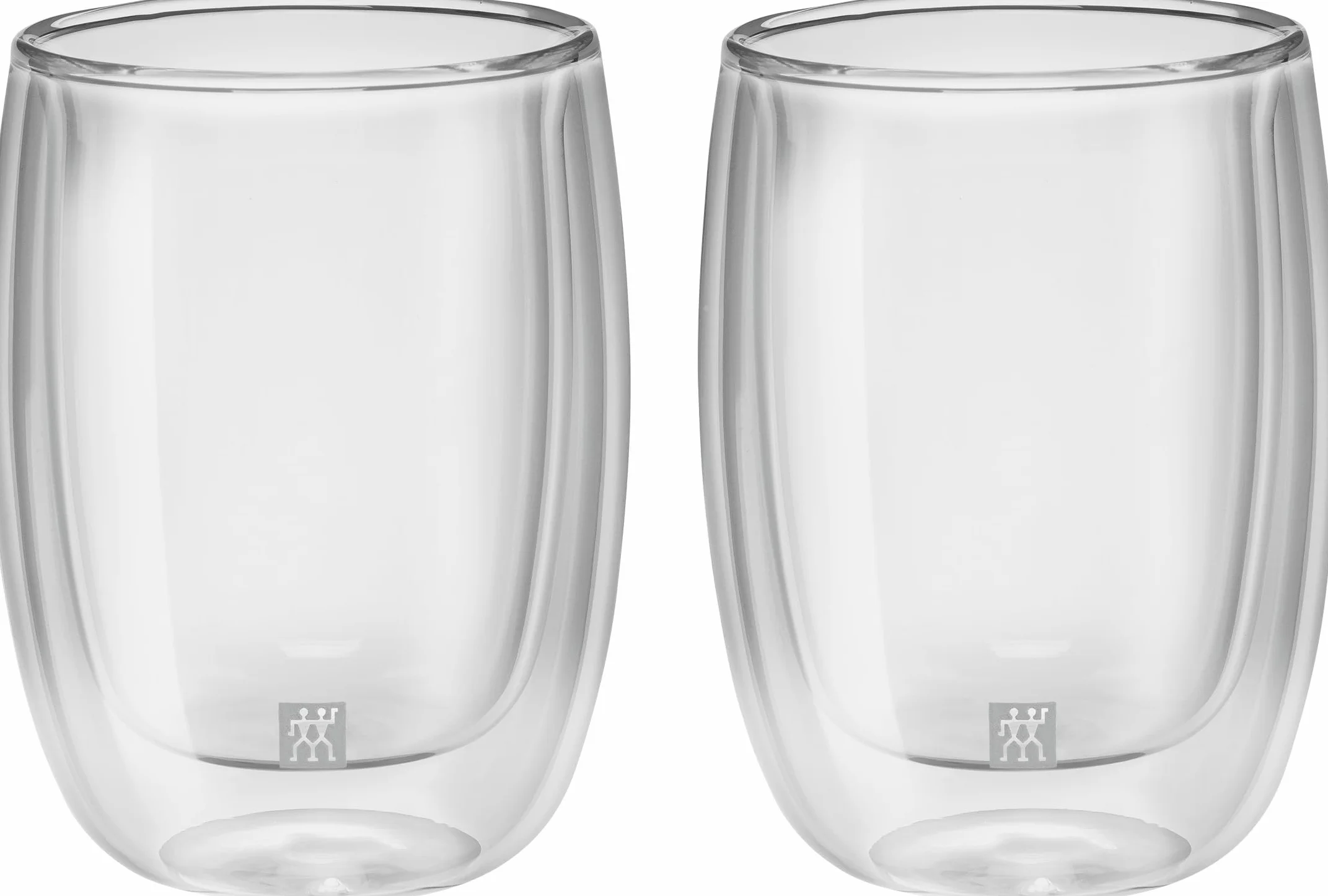 ZWILLING Sorrento szklanki do kawy o podwójnych ściankach, 2 x 200 ml, szkło borokrzemowe, termiczne, odporne na wysokie temperatury, 2 sztuki