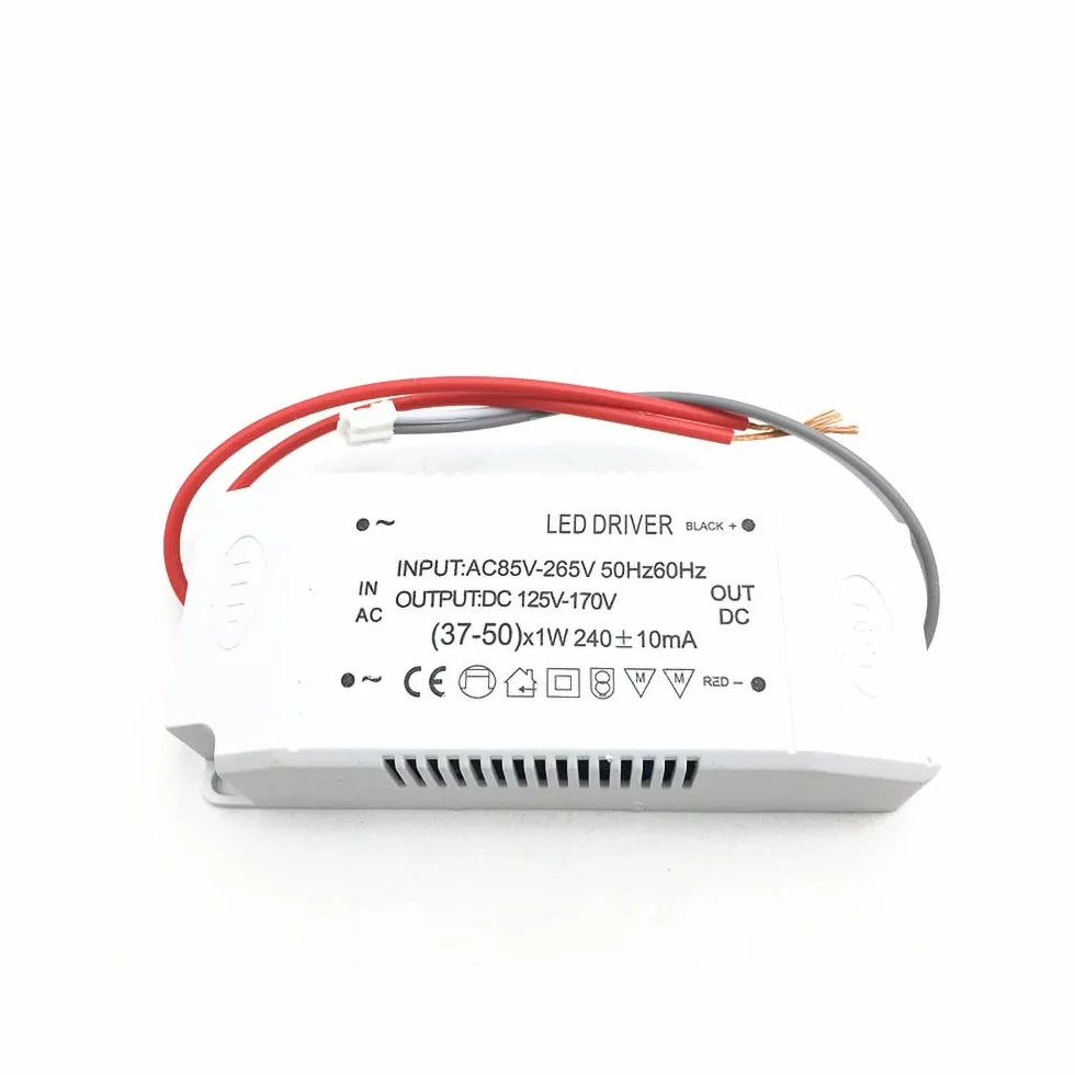 1 Sztuk 220V Stały sterownik LED,37-50w