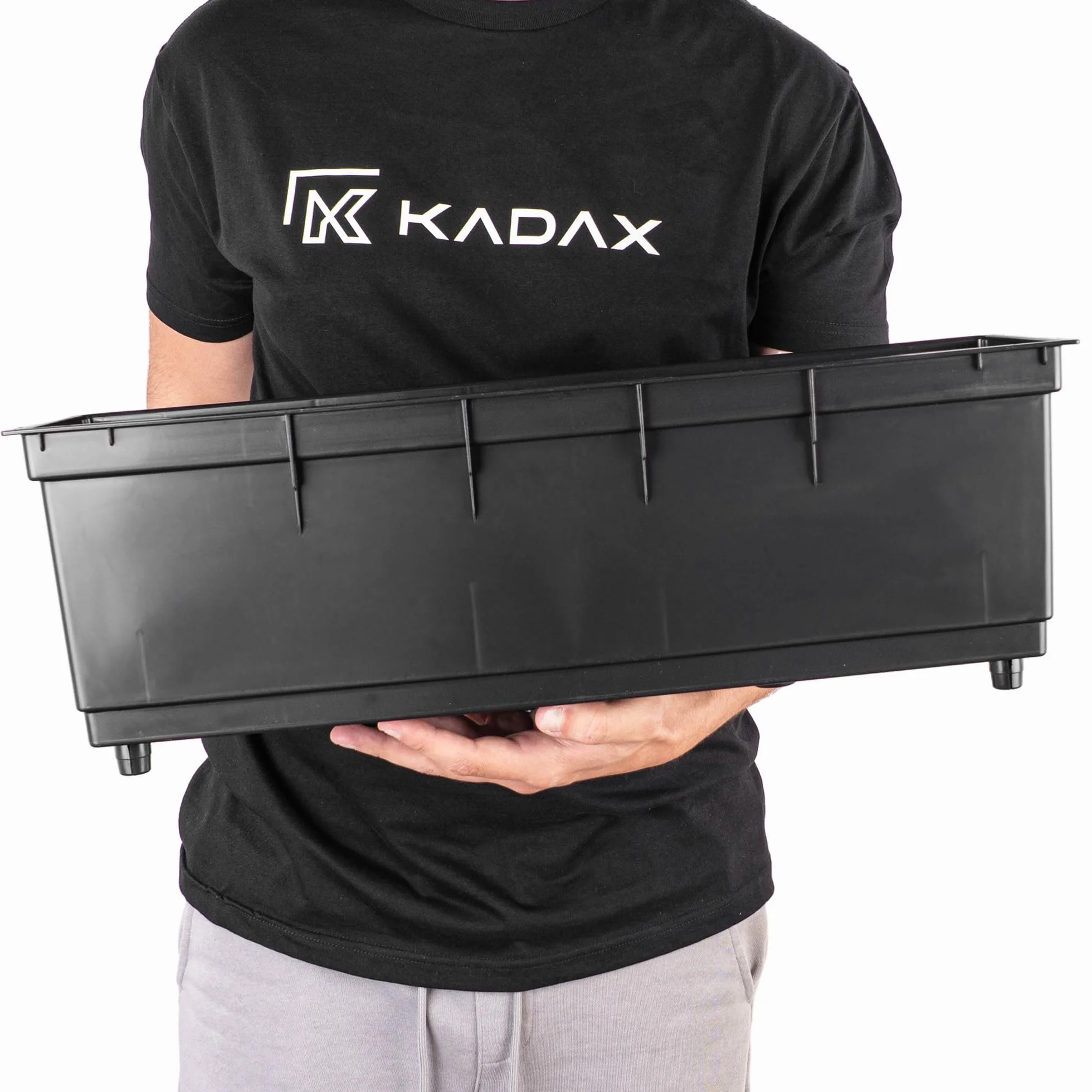 KADAX Wkładka 56 cm, do skrzynki na kwiaty, czarna wkładka na rośliny z tworzywa sztucznego, wkładka z tworzywa sztucznego, do skrzynki balkonowej i skrzynki na rośliny, wkład do doniczki wewnętrznej