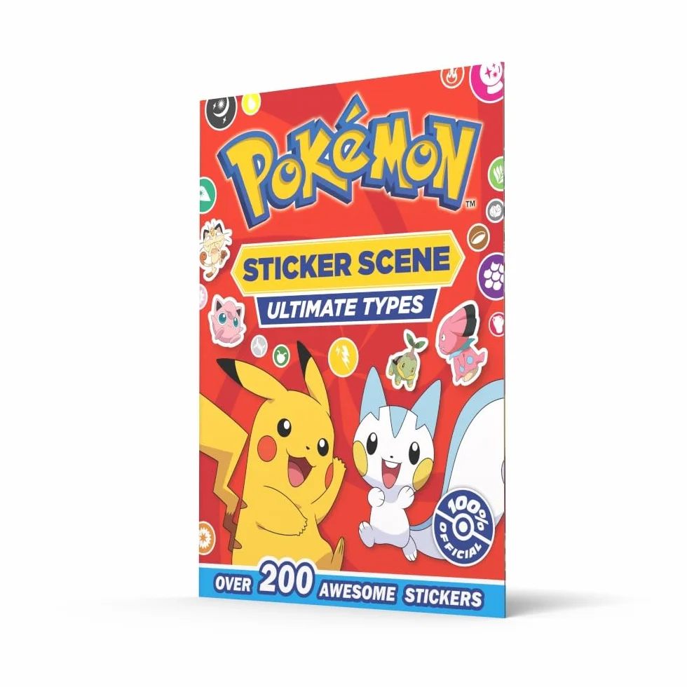 POKÉMON ULTIMATE TYPES STICKER SCENE: Full-Colour Illustrated Sticker Scene Activity Book for readers and Pokémon fans 6+