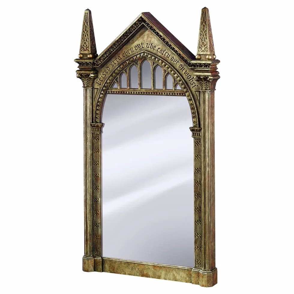 The Noble Collection Harry Potter The Mirror of Erised, 42 cm, odlewana miniaturowa replika lustra, oficjalnie licencjonowany zestaw filmowy, rekwizyty, prezenty