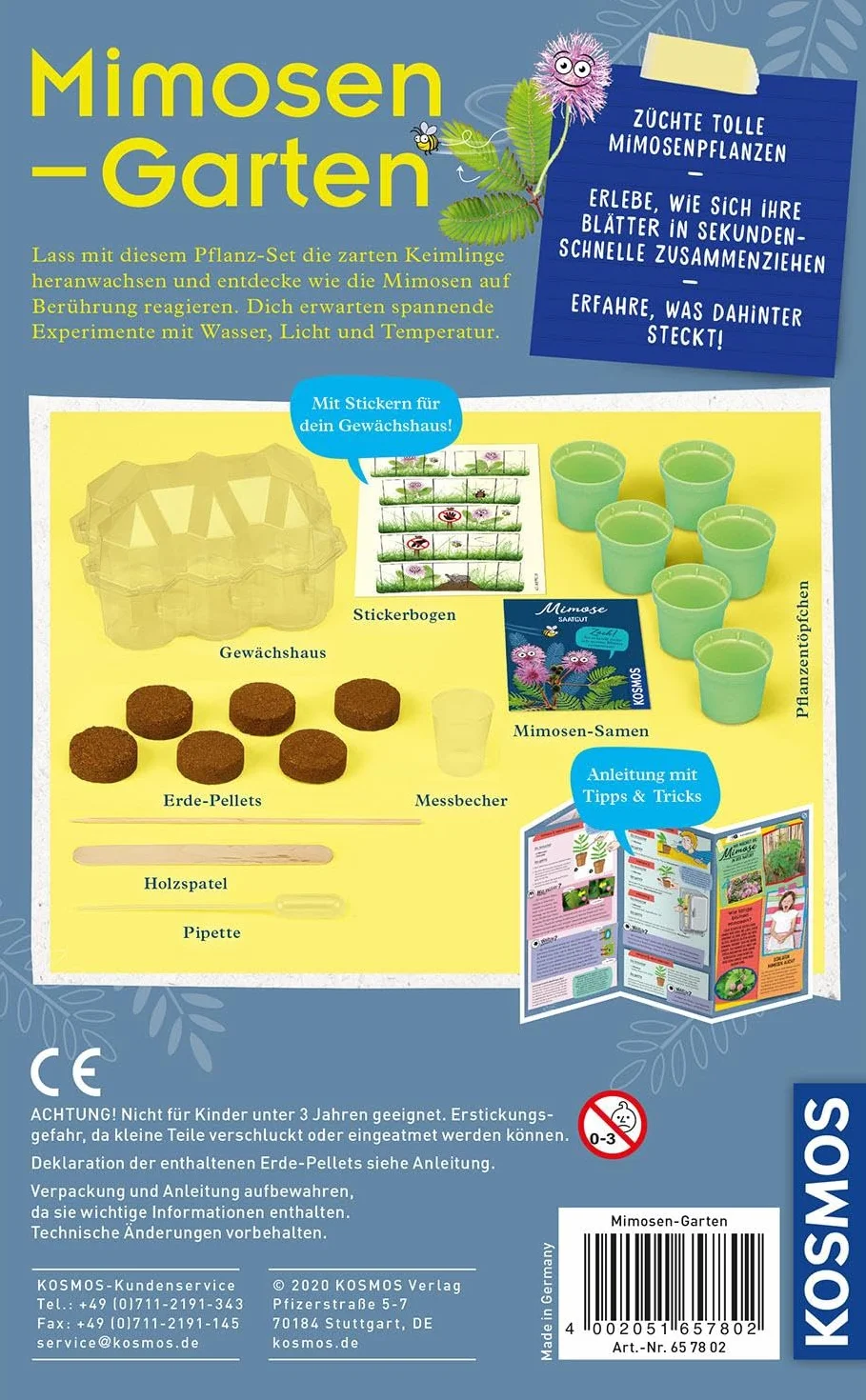 Mimosen-Garten: Experimentierkasten