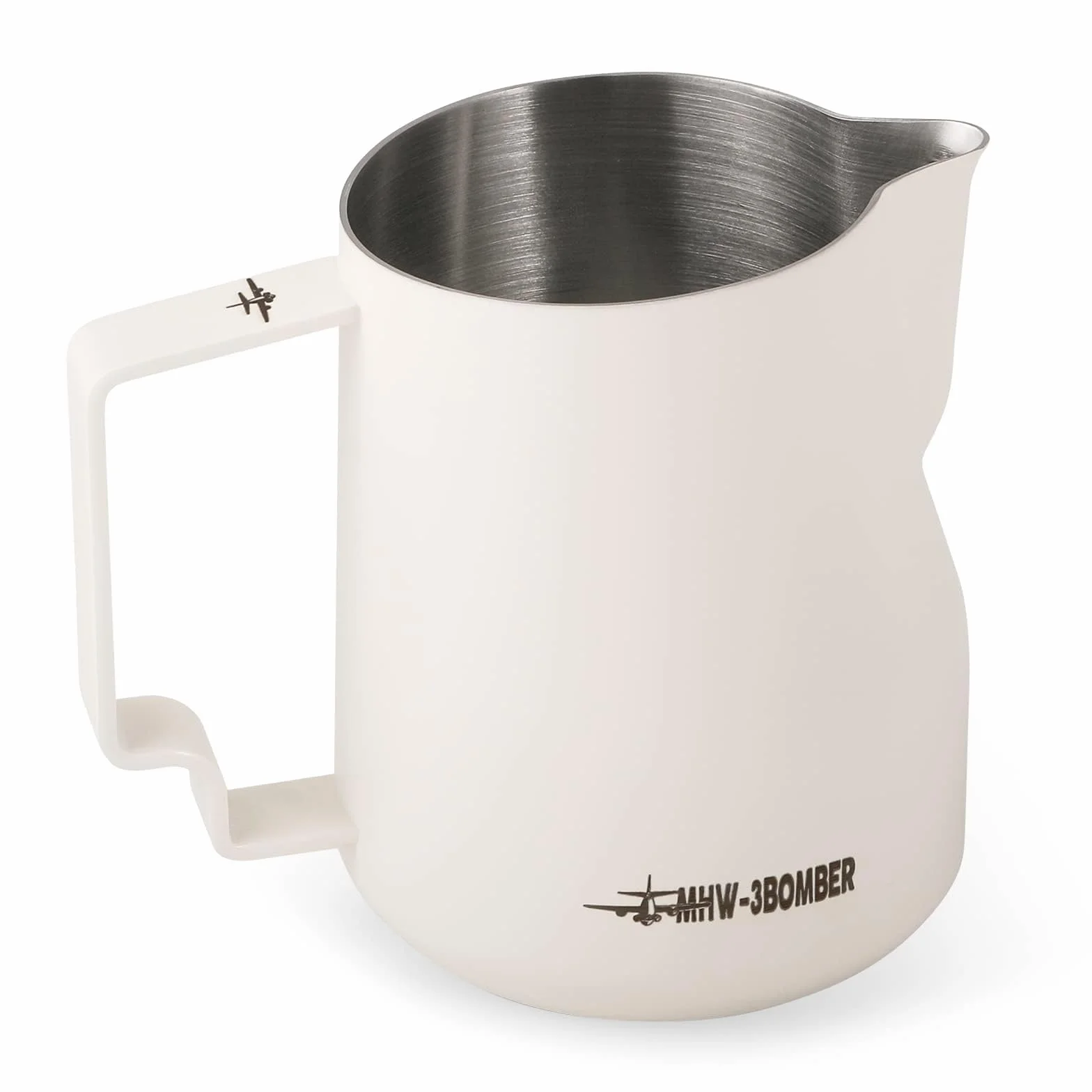 MHW-3BOMBER 450 ml/430.9 g dzbanek do spieniania mleka espresso dzbanek do gotowania na parze ze stali nierdzewnej spieniacz do mleka kubek barista latte art okrągła wylewka P6006W