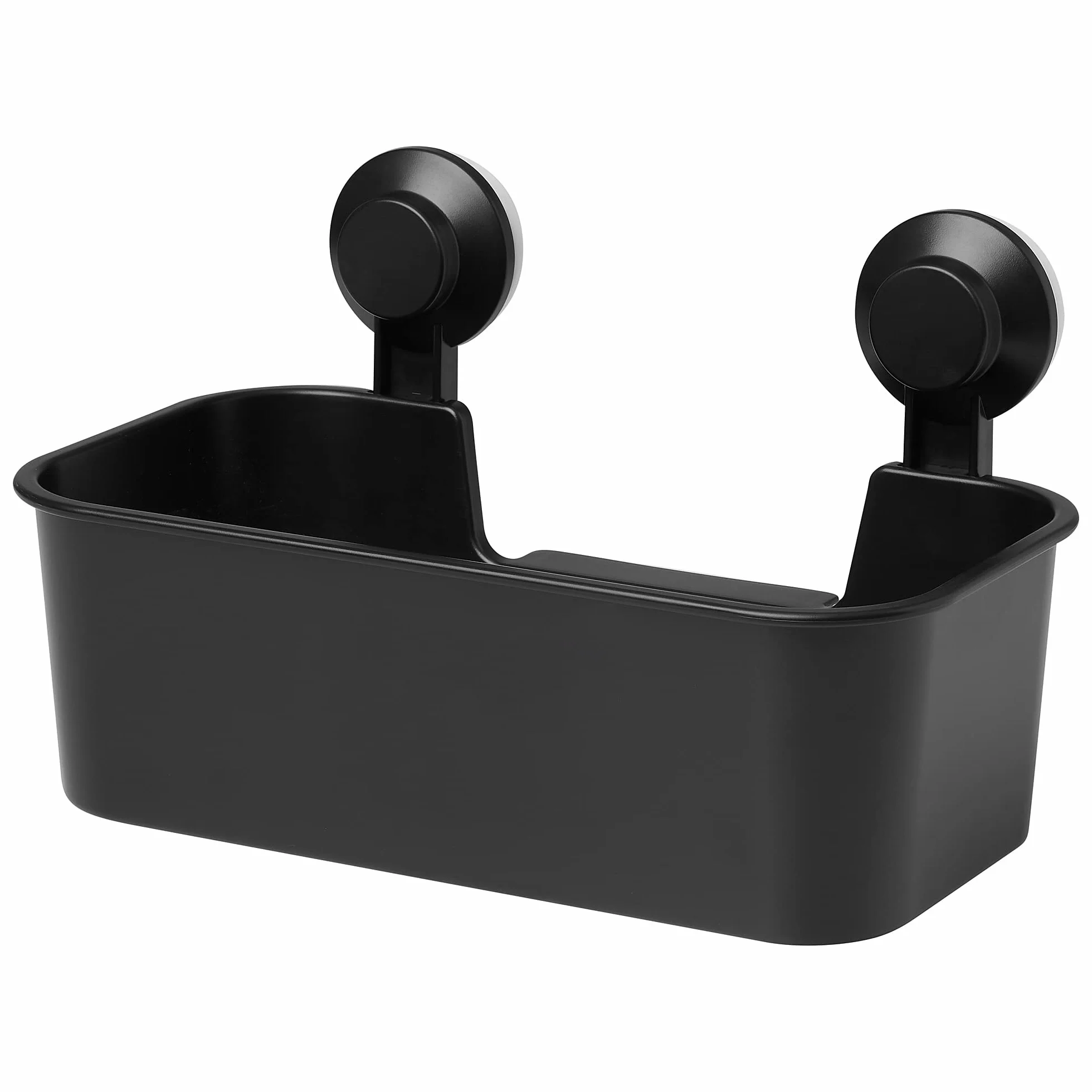 Kosz IKEA z przyssawką, czarny (TISKEN)