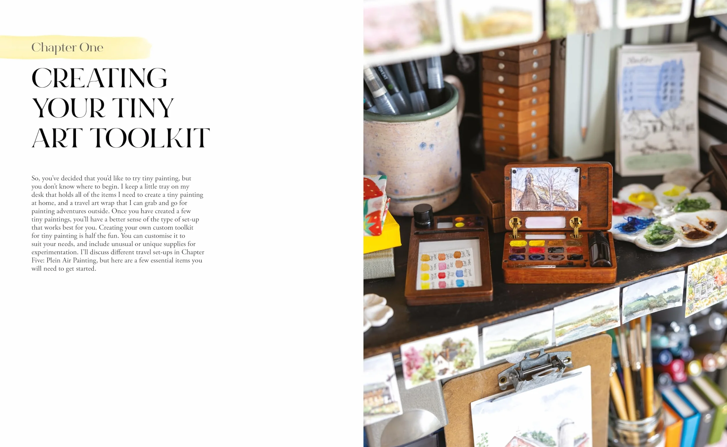 The Big Book of Tiny Painting: An Artist's Guide to Painting Outside in Ink and Watercolor