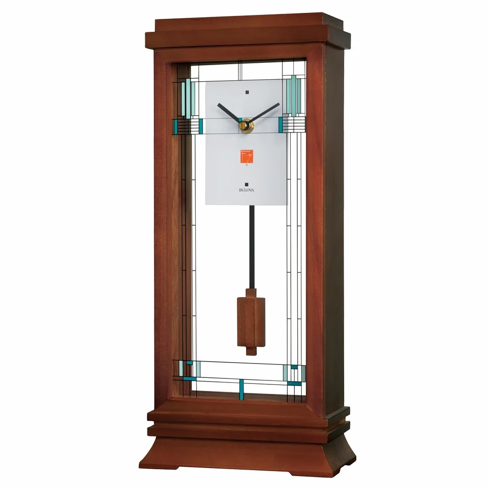 BULOVA BUL-B1839 Bulova Frank Lloyd Wright Willits zegar kominkowy model B1839