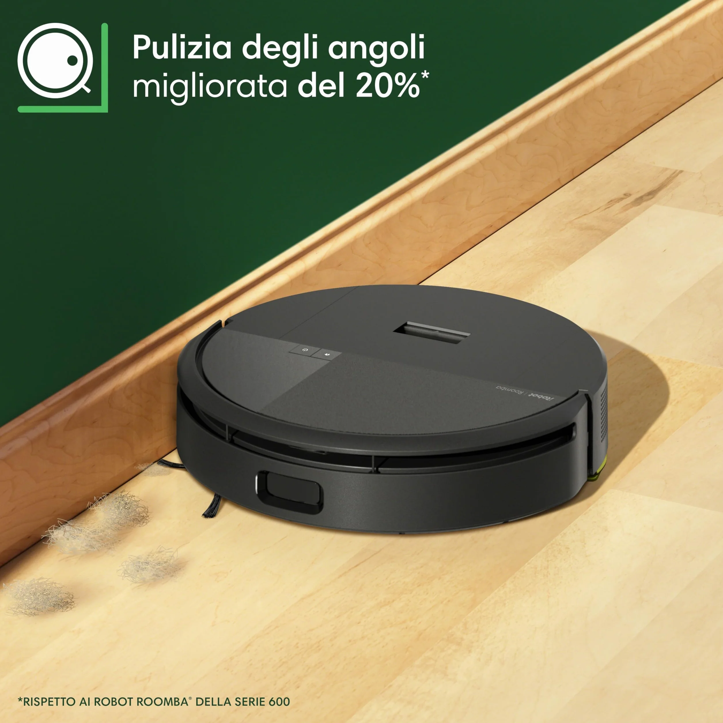 iRobot Roomba 205 DustCompactor Combo Robot - Automatycznie zagęszcza zanieczyszczenia wewnątrz robota do 60 dni - Clearview LiDAR - 7KPa - Ładuje i wznawia pracę - SmartScrub - Czarny