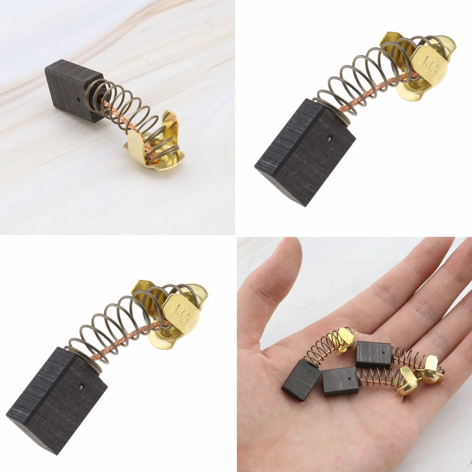 2 pary szczotek węglowych, mieszadło z automatycznym zatrzymaniem, część zamienna 6 x 11 x 15 mm, kompatybilne z Collomix UniMix mieszadło cementowe U1300 akcesoria do elektronarzędzi