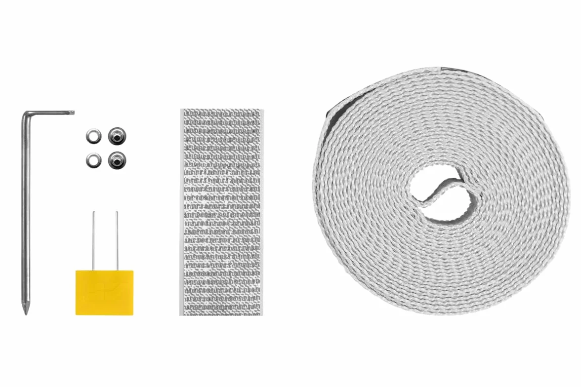 Schellenberg 44303 Zestaw naprawczy Gurtfix mini, 14 mm, szary