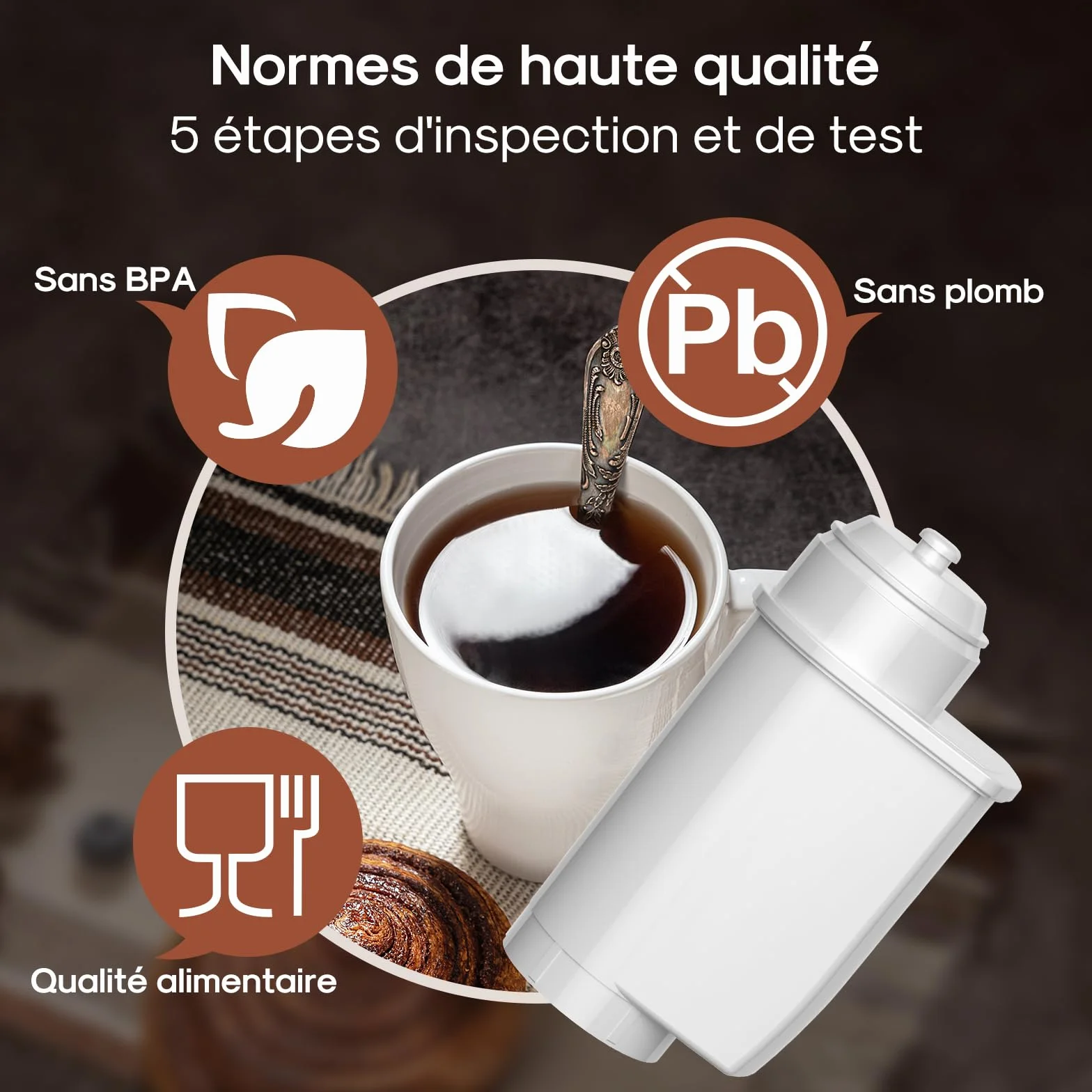 ICEPURE Filtr wody do ekspresu do kawy Kompatybilny z Siemens EQ Series 4 sztuki