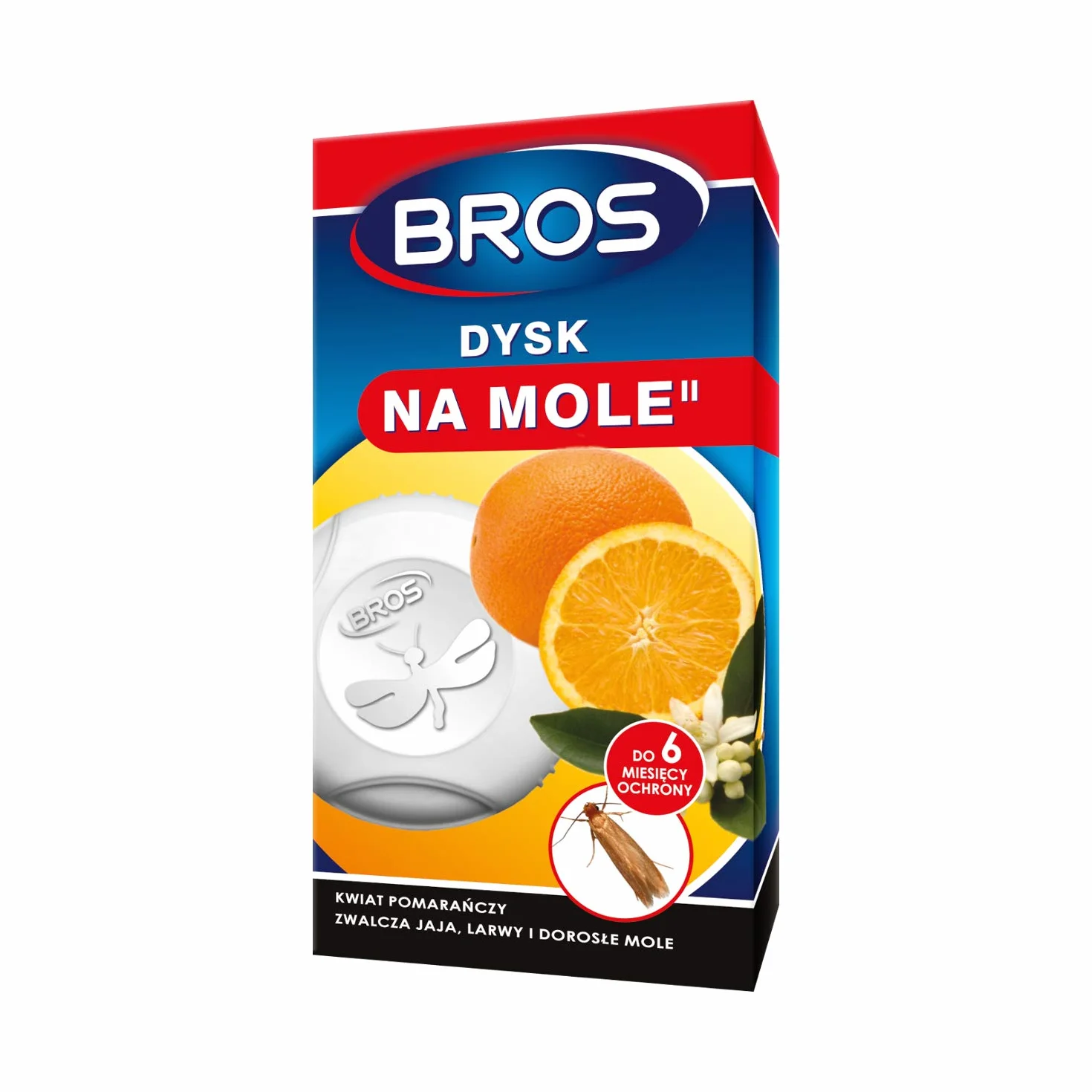 Bros Tarcza przeciw molom kwiat pomarańczy – skutecznie zwalcza mole odzieżowe