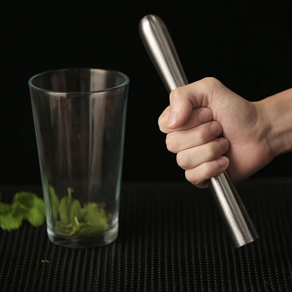 Zestaw tłuczków do koktajli z nierdzewnej stali Duories na Caipirinha i wszystkie drinki, tłuczek do koktajli Caipirinha, tłuczek koktajlowy, tłuczek barowy, narzędzia do świeżych owoców, przypraw