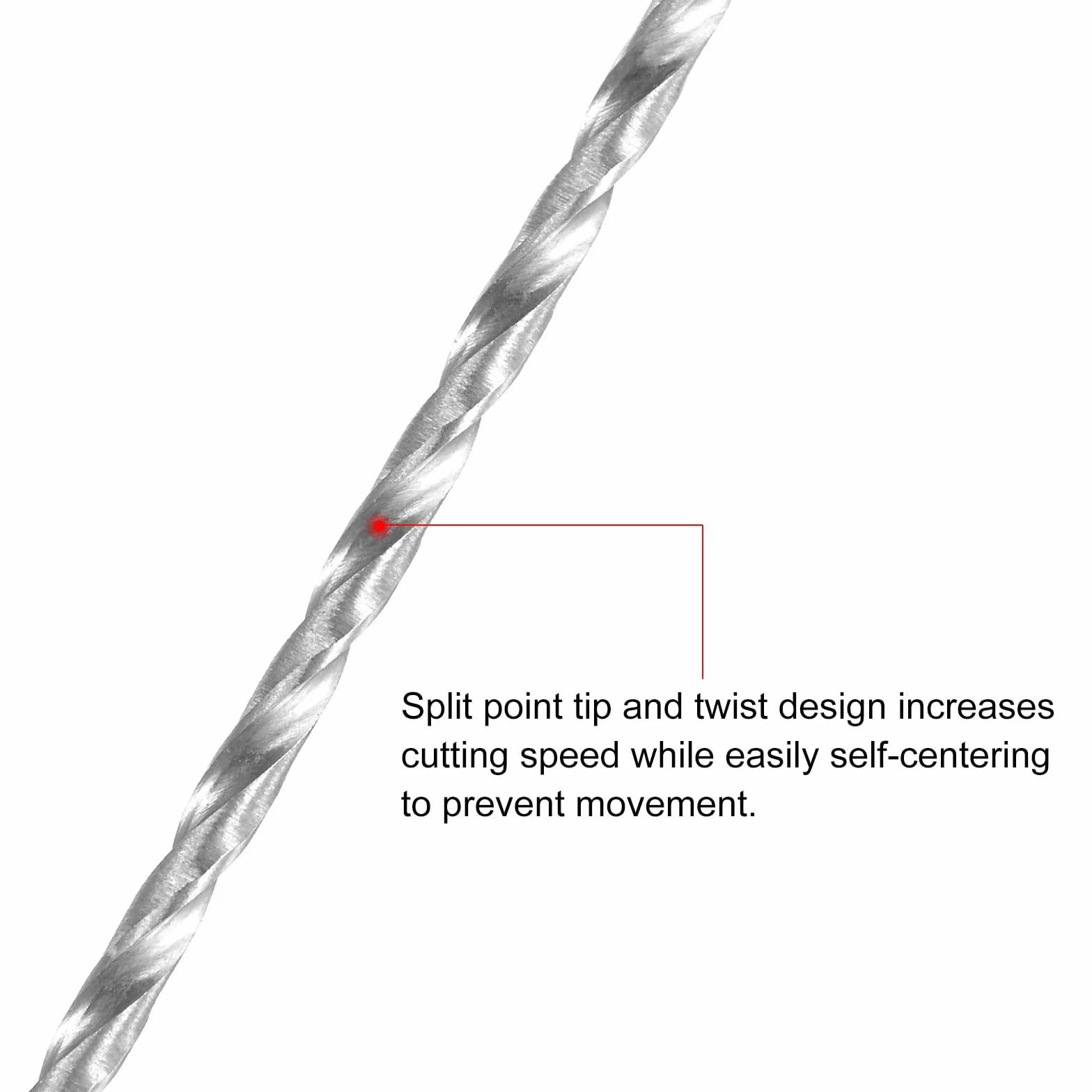 QUARKZMAN 2 mm wiertła spiralne, bardzo długie stalowe wiertła z prostym trzonkiem, długość 160 mm do drewna, plastik, aluminium, 4 szt