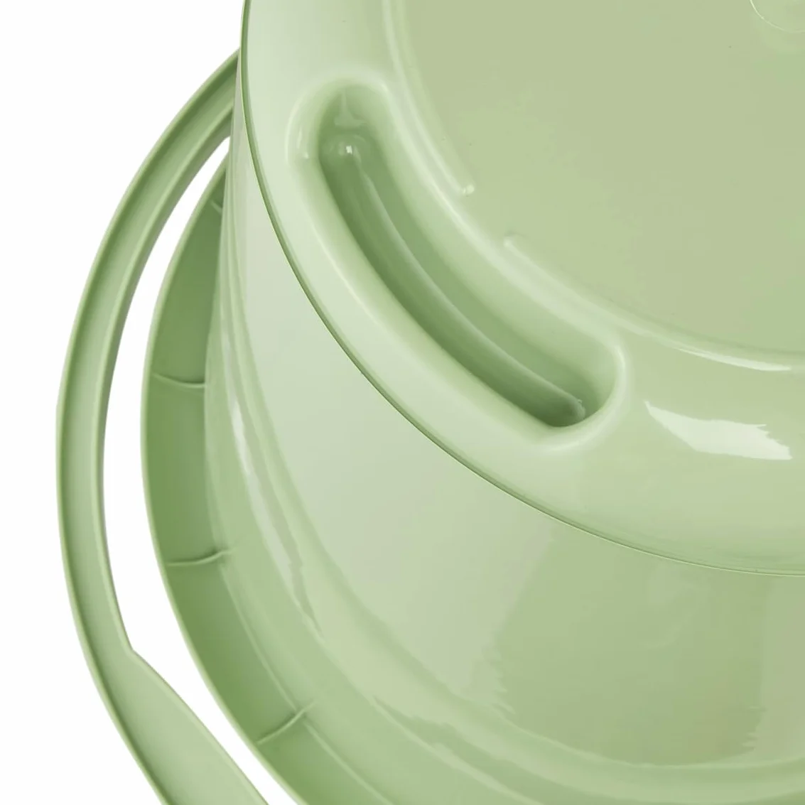 keeeper Wiadro z dzióbkiem, zintegrowaną skalą pomiarową i ergonomicznym uchwytem, 10 l, Mika Eco Line, zielone (Eco Grass Green)