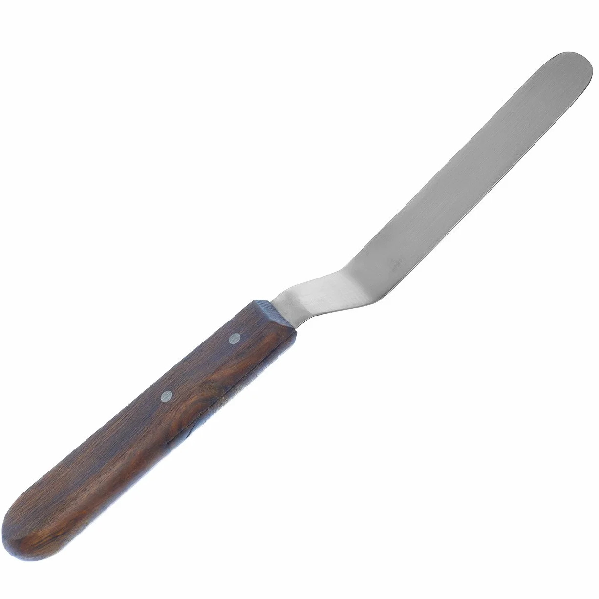 May - Paleta kątowa – paleta do malowania – nóż ze stali nierdzewnej – z drewnianym uchwytem – długość całkowita: 24 cm