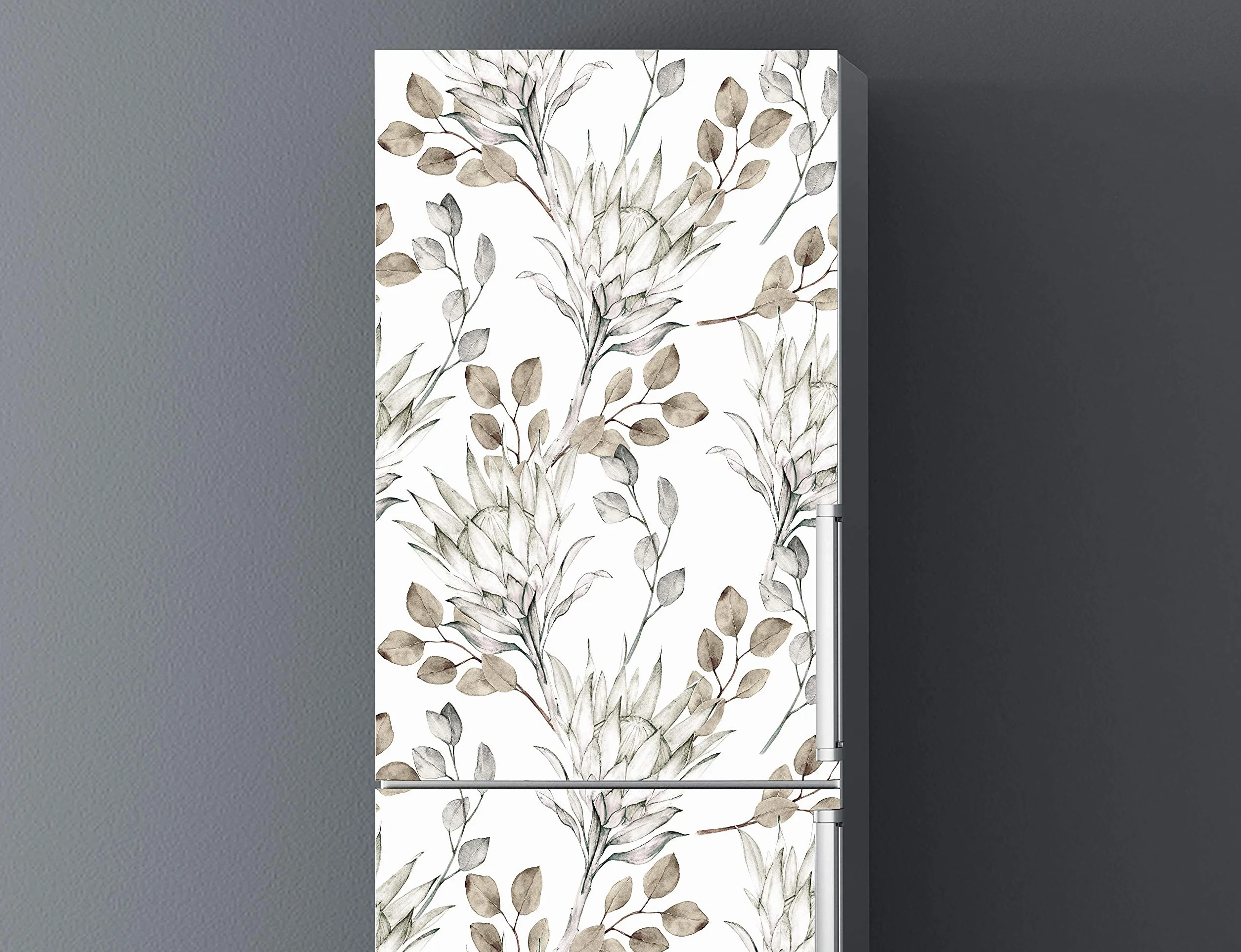 Oedim winylowa naklejka na lodówkę, suche gałęzie, 200 x 60 cm, wytrzymała i ekonomiczna, samoprzylepna, dekoracyjna, eleganckie wzornictwo