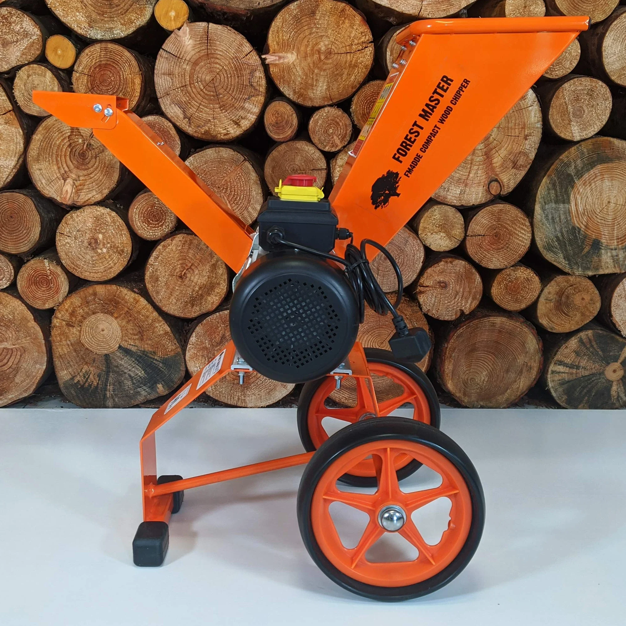 Forest Master FM4DDE Kompaktowy elektryczny rębak do drewna, Rozdrabniacz 2800 W, 4 szt, gałęzi, liście, drewno, rozdrabniacz ogrodowy, rozdrabniacz elektryczny