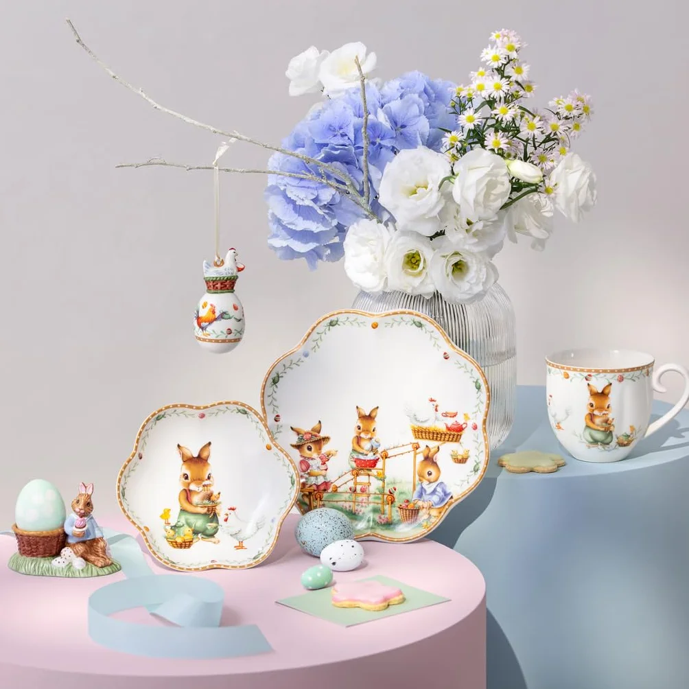 Villeroy & Boch – Annual Easter Edition miseczka 2026 kolorowa, akcenty w złotym kol., miska wielkanoc., prezent wielkanoc., dekoracja, edycja limit., porcelana Premium, przedmiot kolekcj.