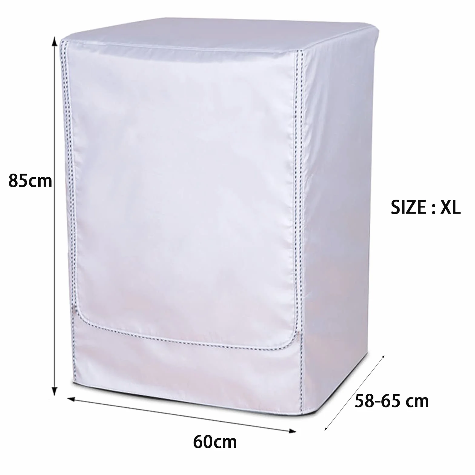 Pokrowiec na pralkę pyłoszczelny wodoszczelny Silver Edge XL 58-65x60x85 cm