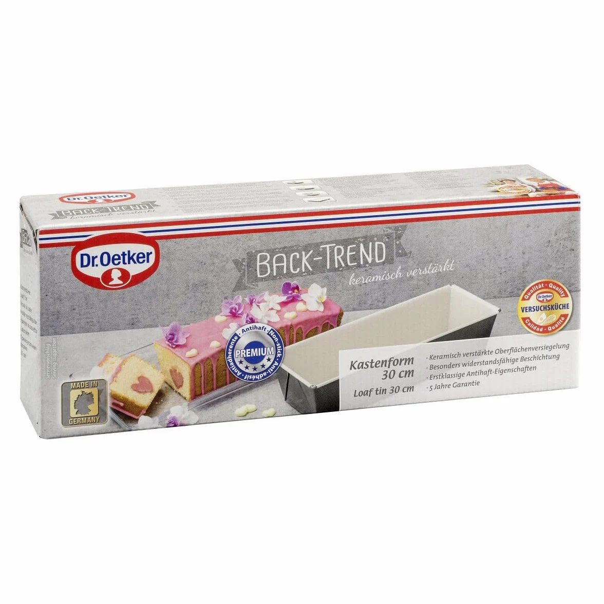 Dr. Oetker Foremki do pieczenia ciast 30 cm stal z powłoką ceramiczną zapobiegającą przywieraniu