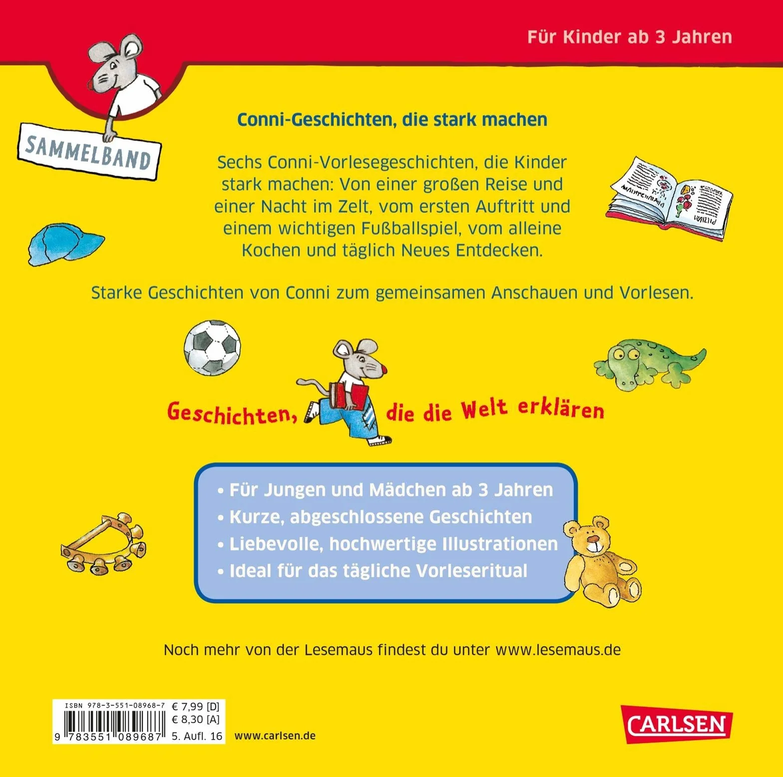 LESEMAUS Sonderbände: Conni-Geschichten, die stark machen: Sechs Vorlesegeschichten in einem Band