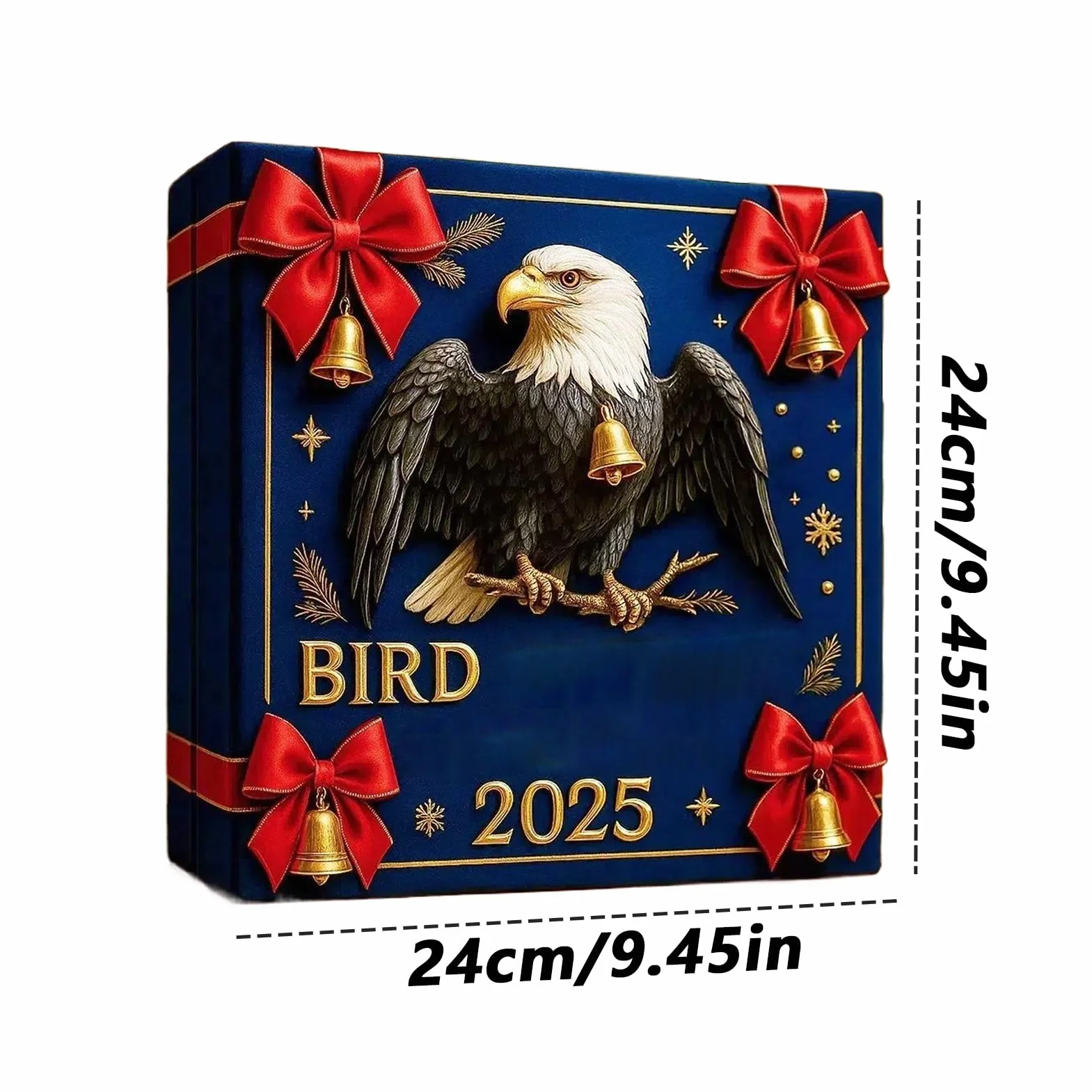 Kalendarze adwentowe Bird 2025, kalendarz odliczający do Bożego Narodzenia z 24 różnymi 2D akrylowymi zawieszeniami z ptakami, 2D akrylowe zawieszenia z ptakami na dekorację wiszącą dla miłośników