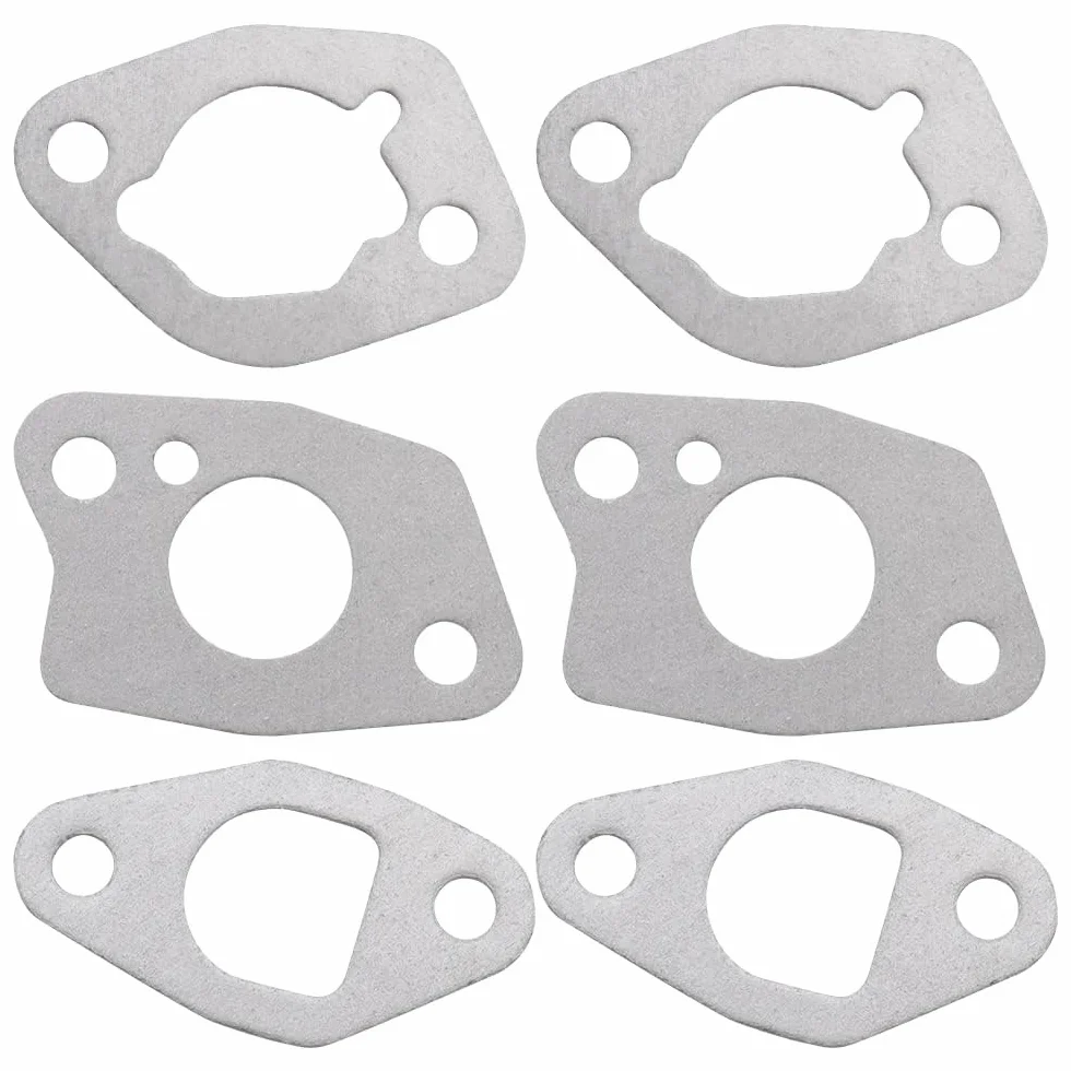 6 sztuk uszczelek gaźnika, zestaw uszczelek do Honda GX120 GX140 GX160 GX200 168F, silnik benzynowy do kosiarki, kosiarki, generatora, pompa wodna (szara, 6 cm)