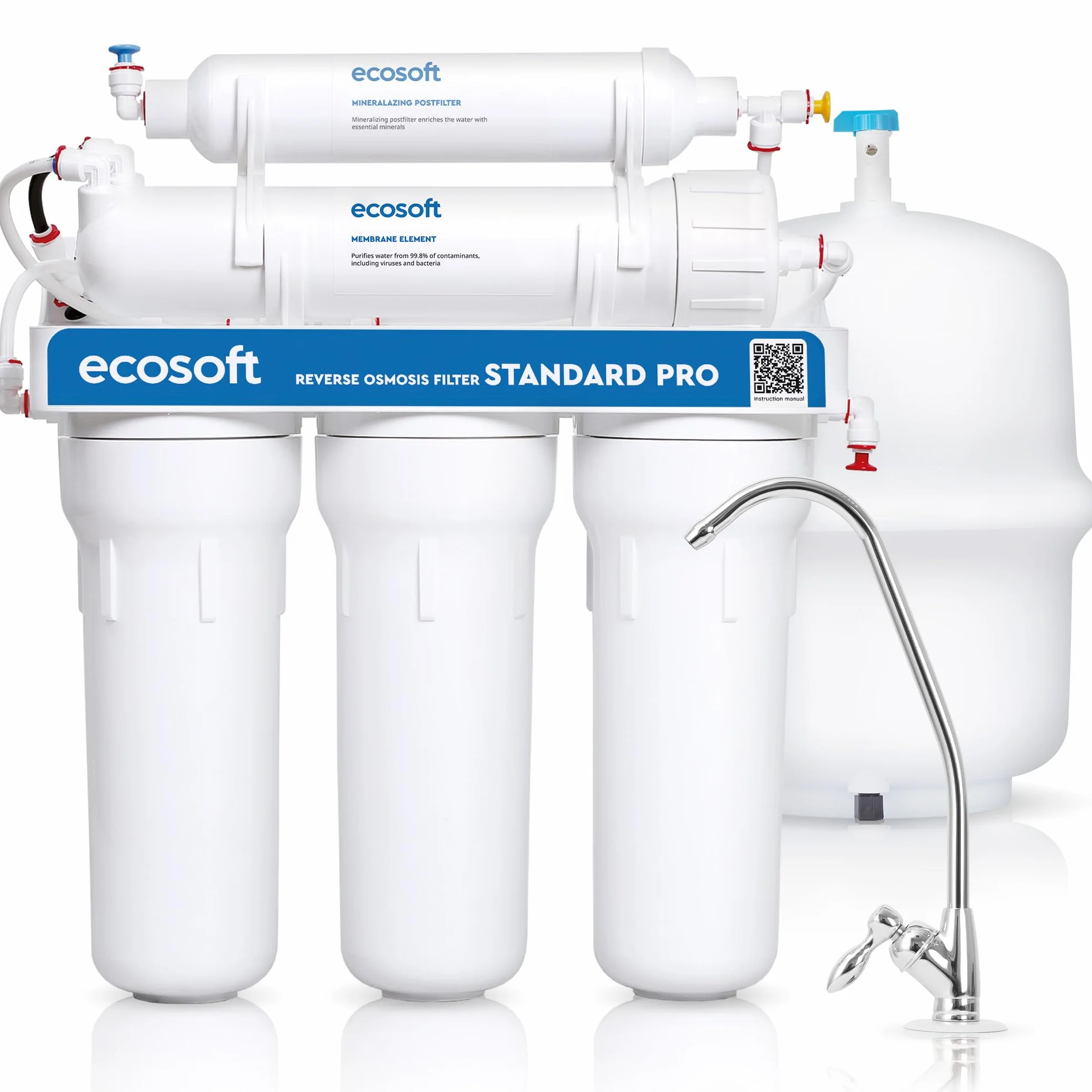 Ecosoft Standard PRO Filtr odwróconej osmozy, kompaktowy, bez pompy