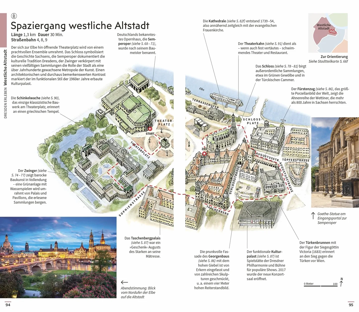 Vis-à-Vis Reiseführer Dresden und Sächsische Schweiz: Mit wetterfester Extra-Karte und detailreichen 3-D-Illustrationen. Von Reisenden. Für Reisende.