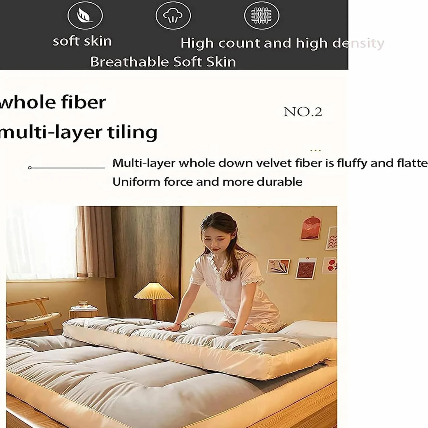 Japoński materac futon, składany materac podwijany pogrubiona mata tatami podkładka do spania leżak podłogowy łóżko kanapy i sofy dla gości podkładka do spania (rozmiar: 90 x 190 cm, kolor: E)