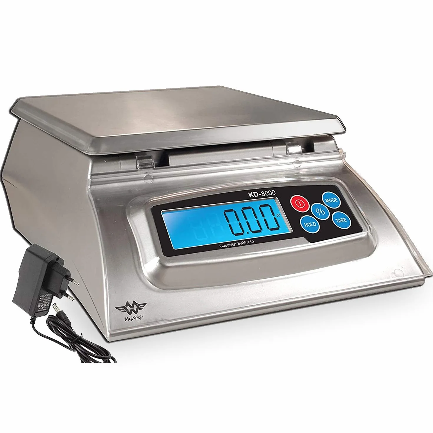 Waga kuchenna - waga kuchenna piekarska matematyka - waga KD8000 według mojej wagi, srebrna by My Weigh