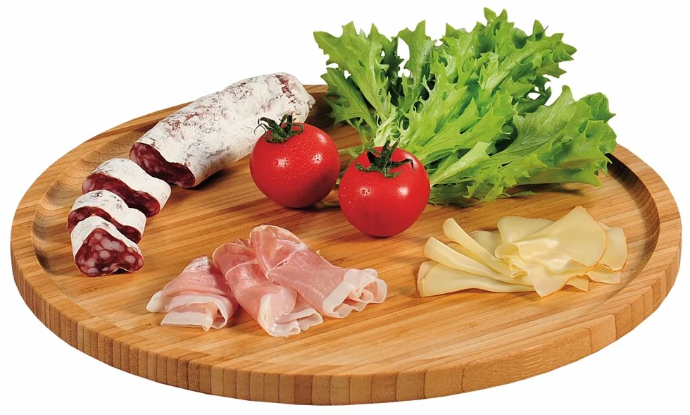 KESPER Talerz do pizzy 32 cm bambus FSC podstawa drewniana