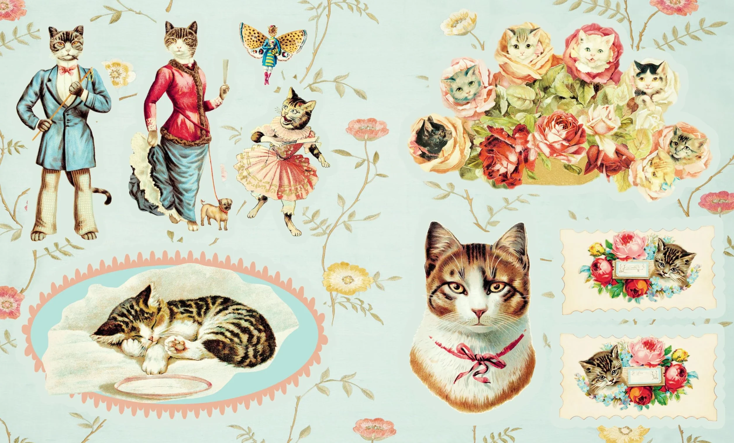 Cynthia Hart's Victoriana Cats: The Sticker Book: 300 Enchanting Stickers