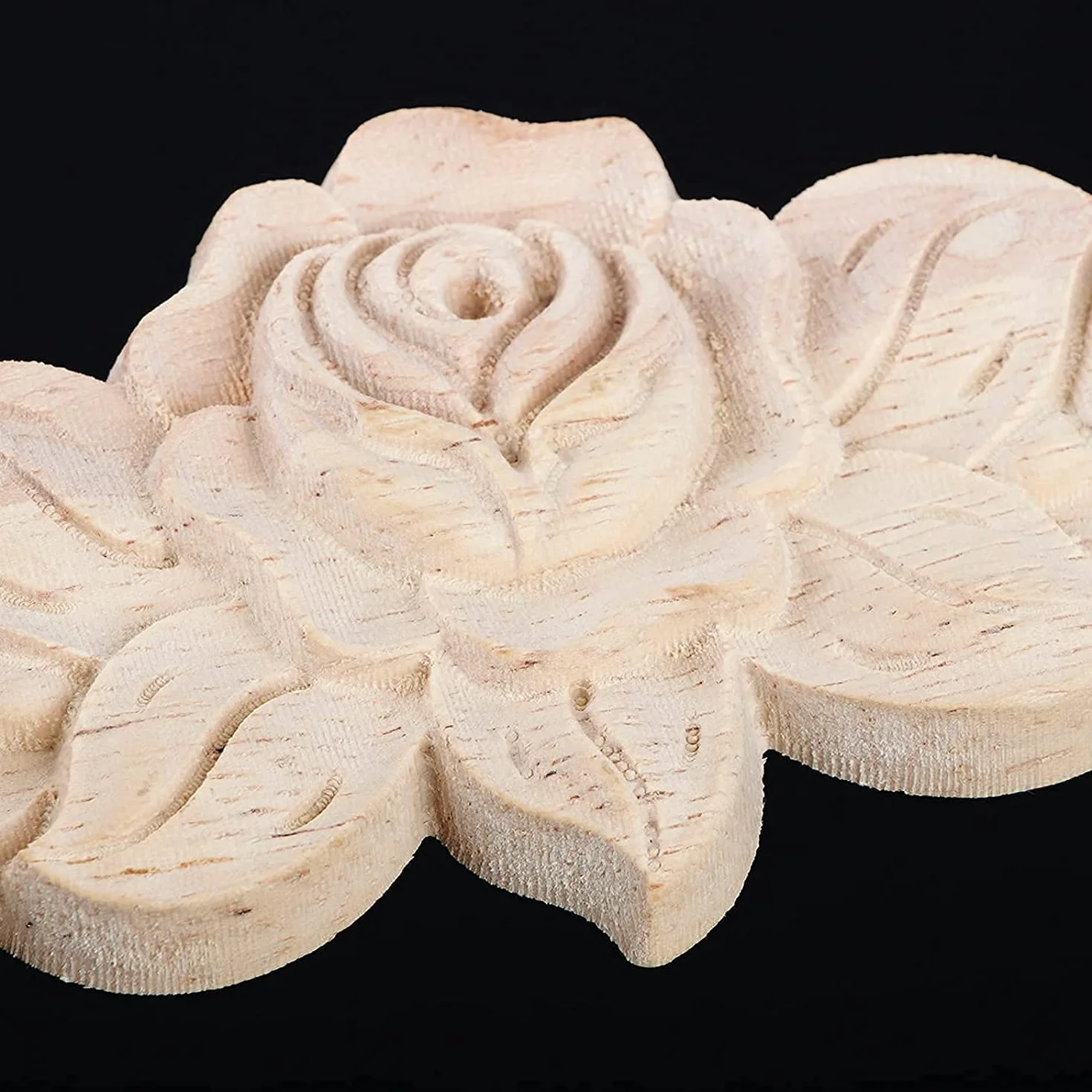 TABL 10 Pcs Carved Wall Decor Carved Applique Decorative for Furniture Door Cabinet Bed Decorations