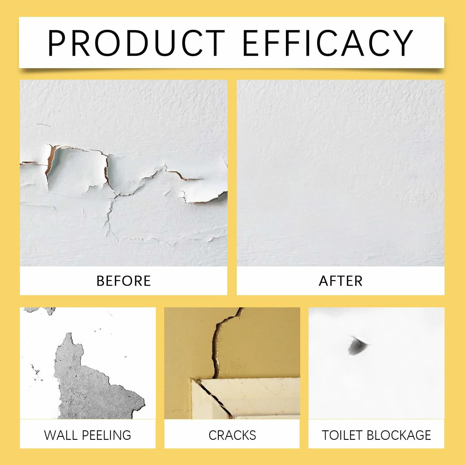 Wall Repair - Wall Crack Repair Paste | 100g Drywall Hole Crack Fix Filler, Quick-Dry Formula with Clean finish, Walls Mending Cream for Ceilings, Corners Damage