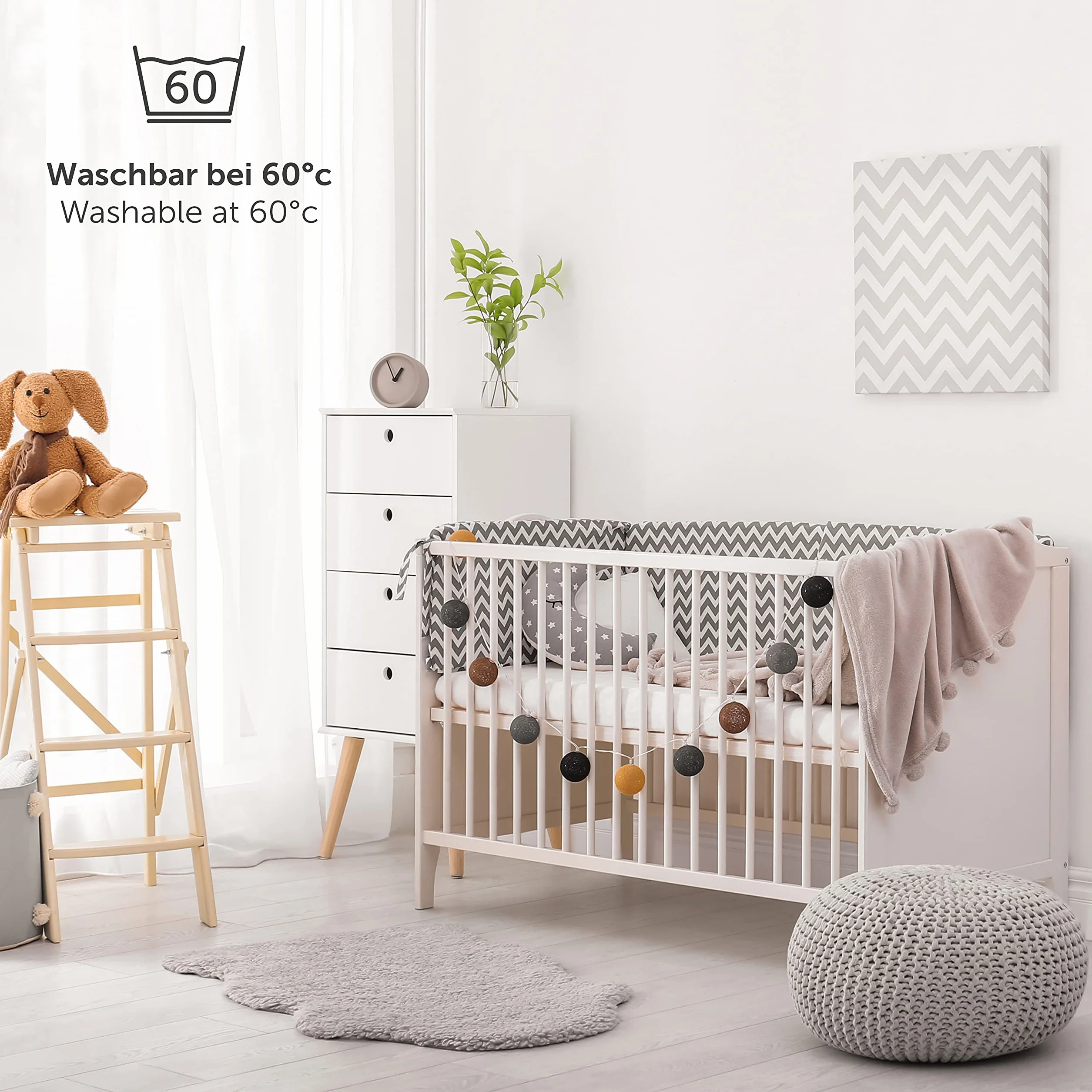 Laleni Premium prześcieradło z gumką 50x89 cm do łóżeczka Maxi – certyfikat OEKO-TEX, 100% bawełny, miękkie i oddychające – Zielony