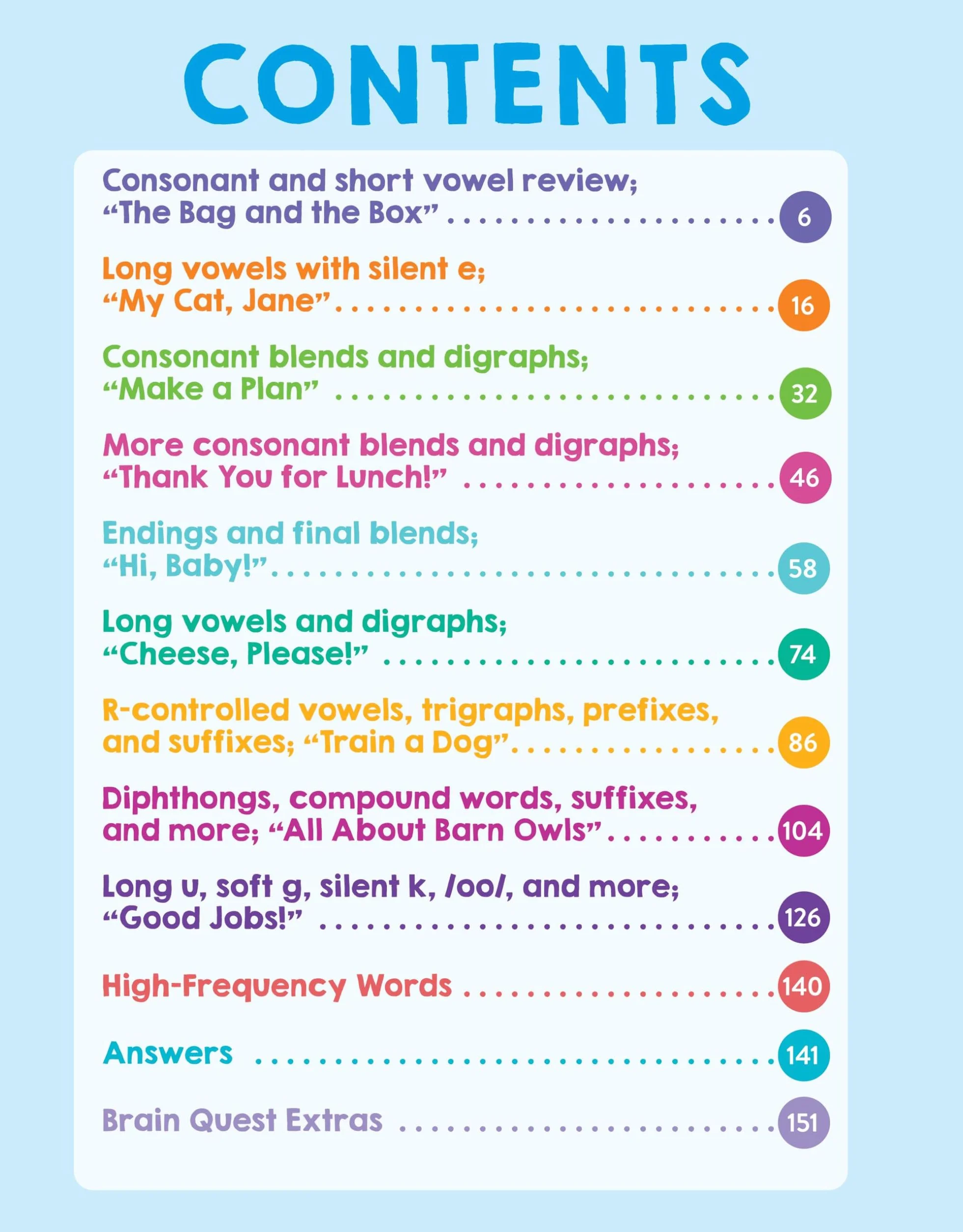 Brain Quest Phonics Workbook: Grade 1: 3