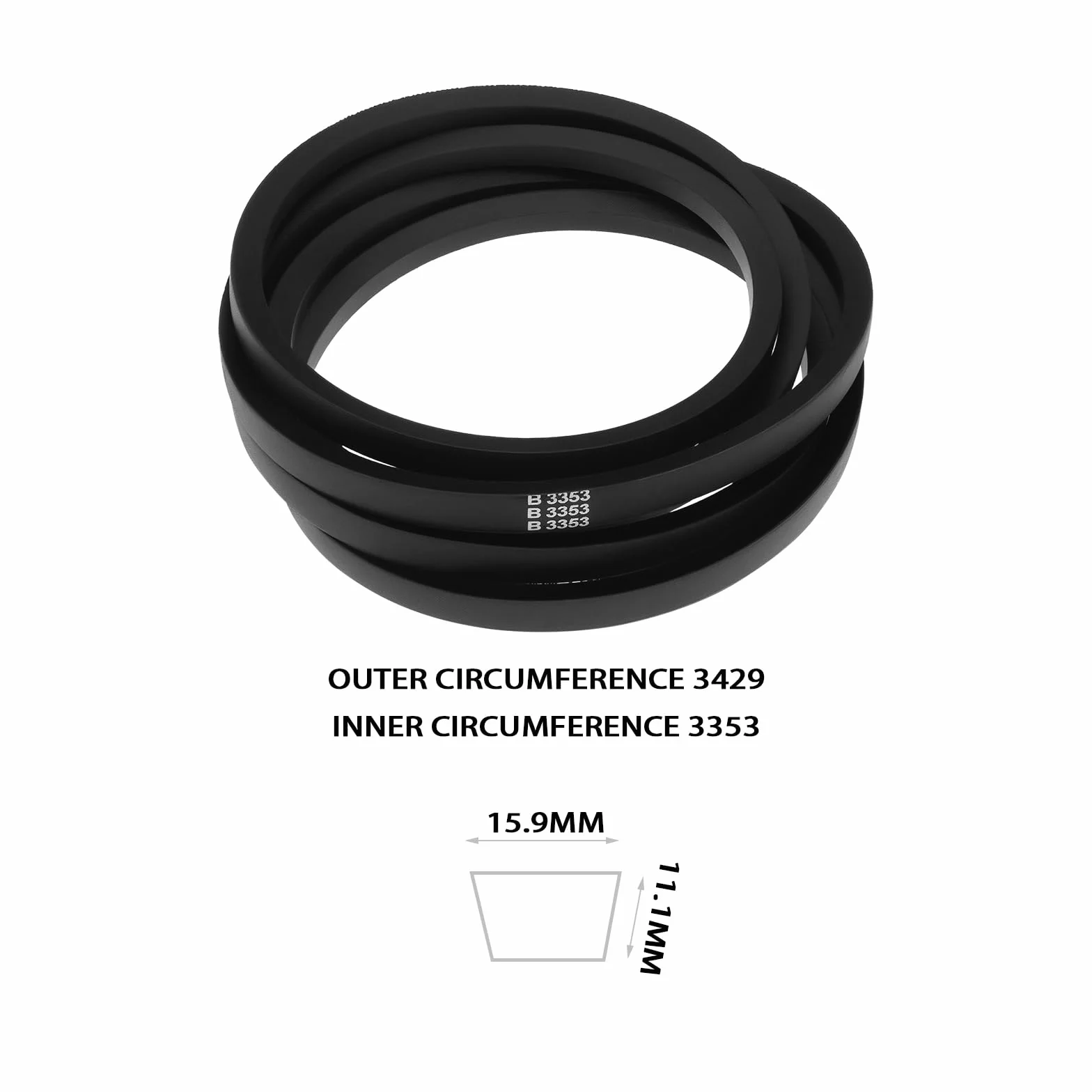 1 szt. Kosiarka Napęd V-Belt Część zamienna 754-04107 954-04107 Kompatybilny z Cub Cadet CC1224 GT1224 KHP GT1223 GT1225 50 cali
