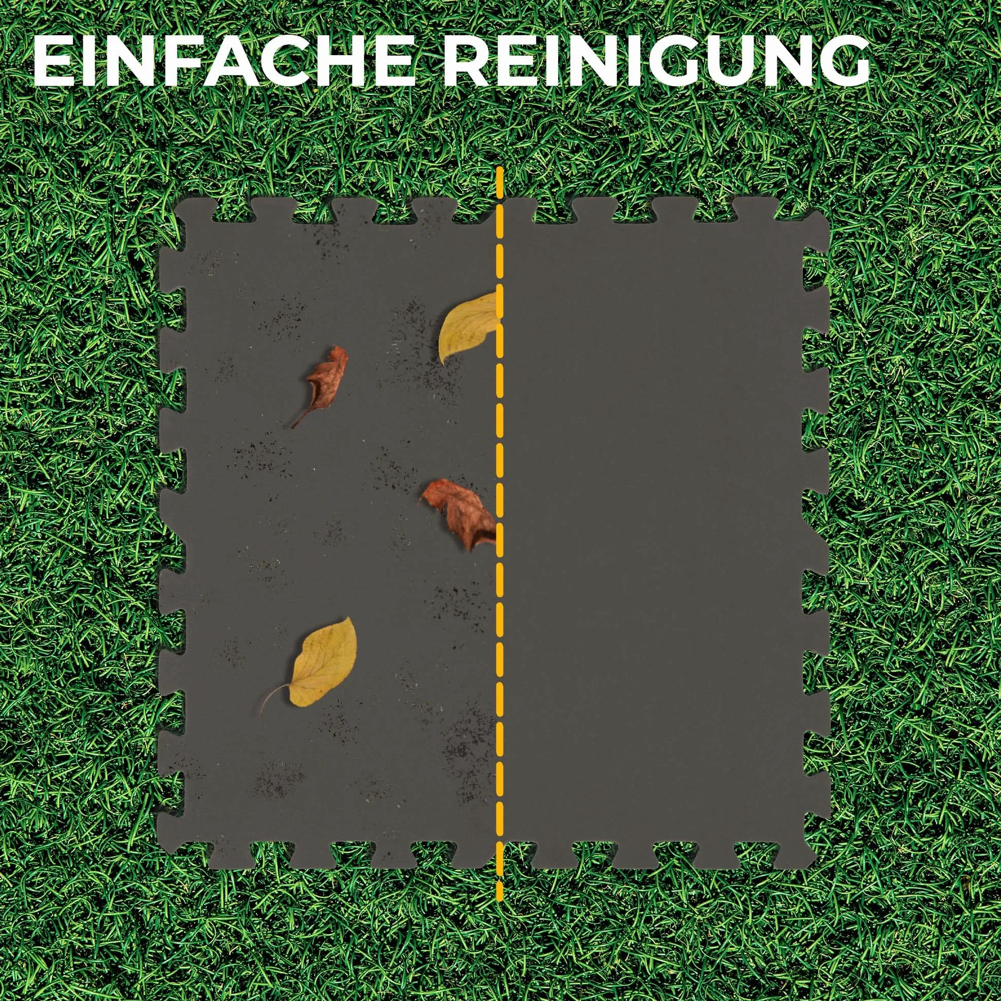 Bestlivings Mata ochronna do basenu (antracytowa), podkładka do ochrony basenu, 16 sztuk (50 x 50 x 0,4 cm), 4 m², wytrzymały system wtykowy