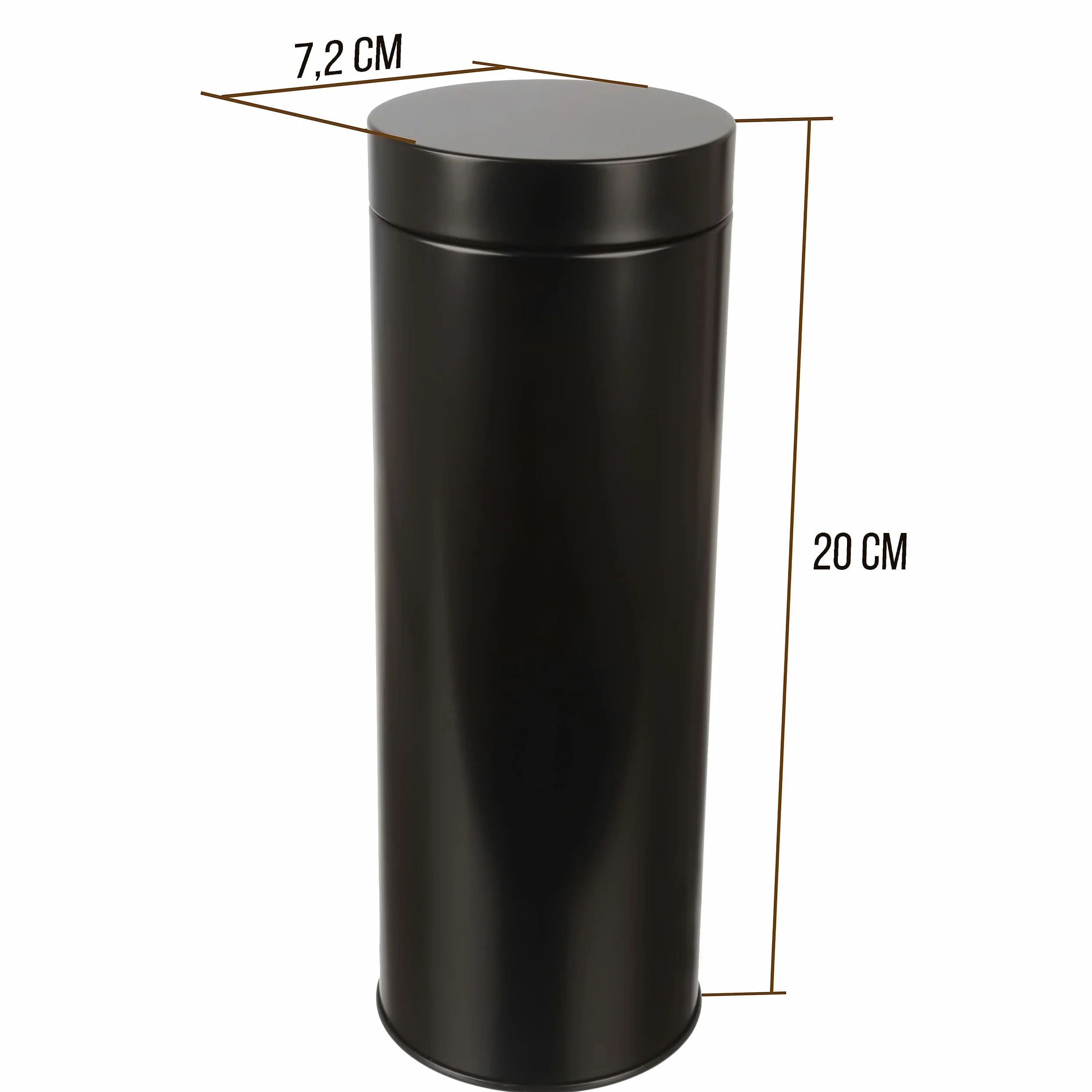 Metalowa puszka na kawę 200 g Earl Grey 20 saszetek 20 x 7 cm