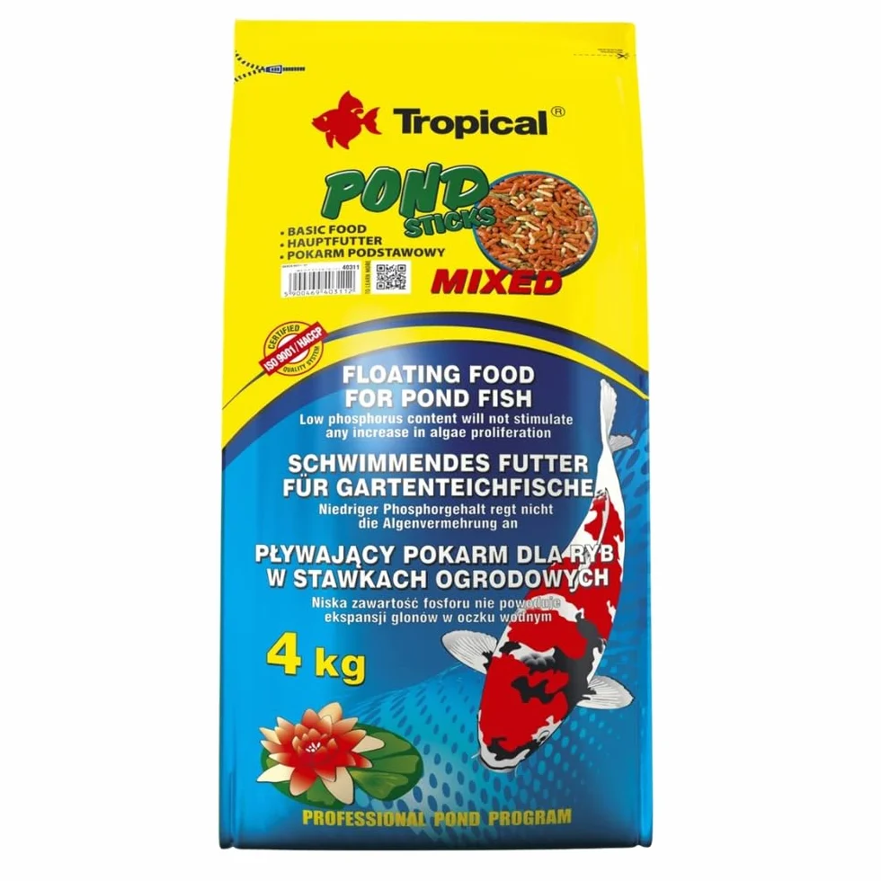 Wieloskładnikowy pokarm w formie pływających pałeczek POND STICKS MIXED 4kg
