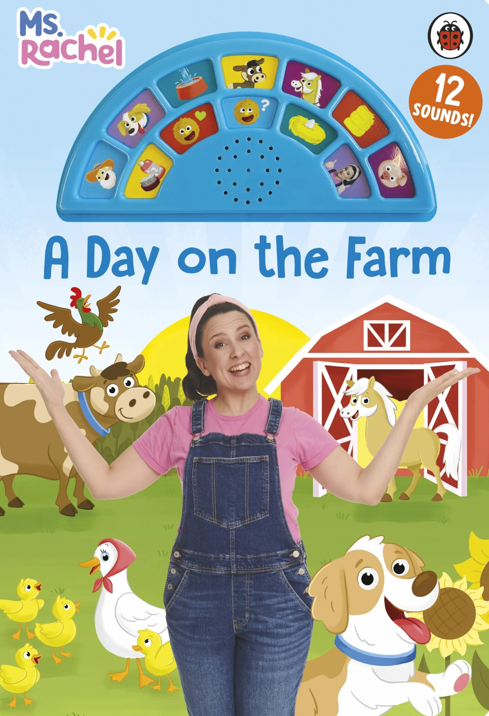 Ms Rachel: A Day on the Farm: An Interactive Read and Listen Noisy Sound Book with 12 Fun Sounds
