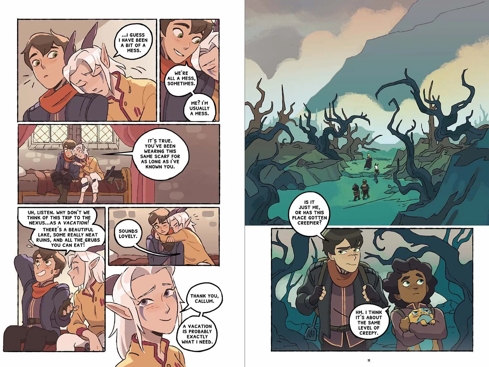 Through the Moon (the Dragon Prince Graphic Novel #1)