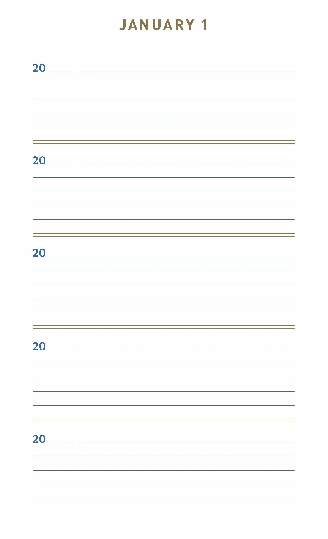 Denim One Line a Day: A Five-Year Memory Book
