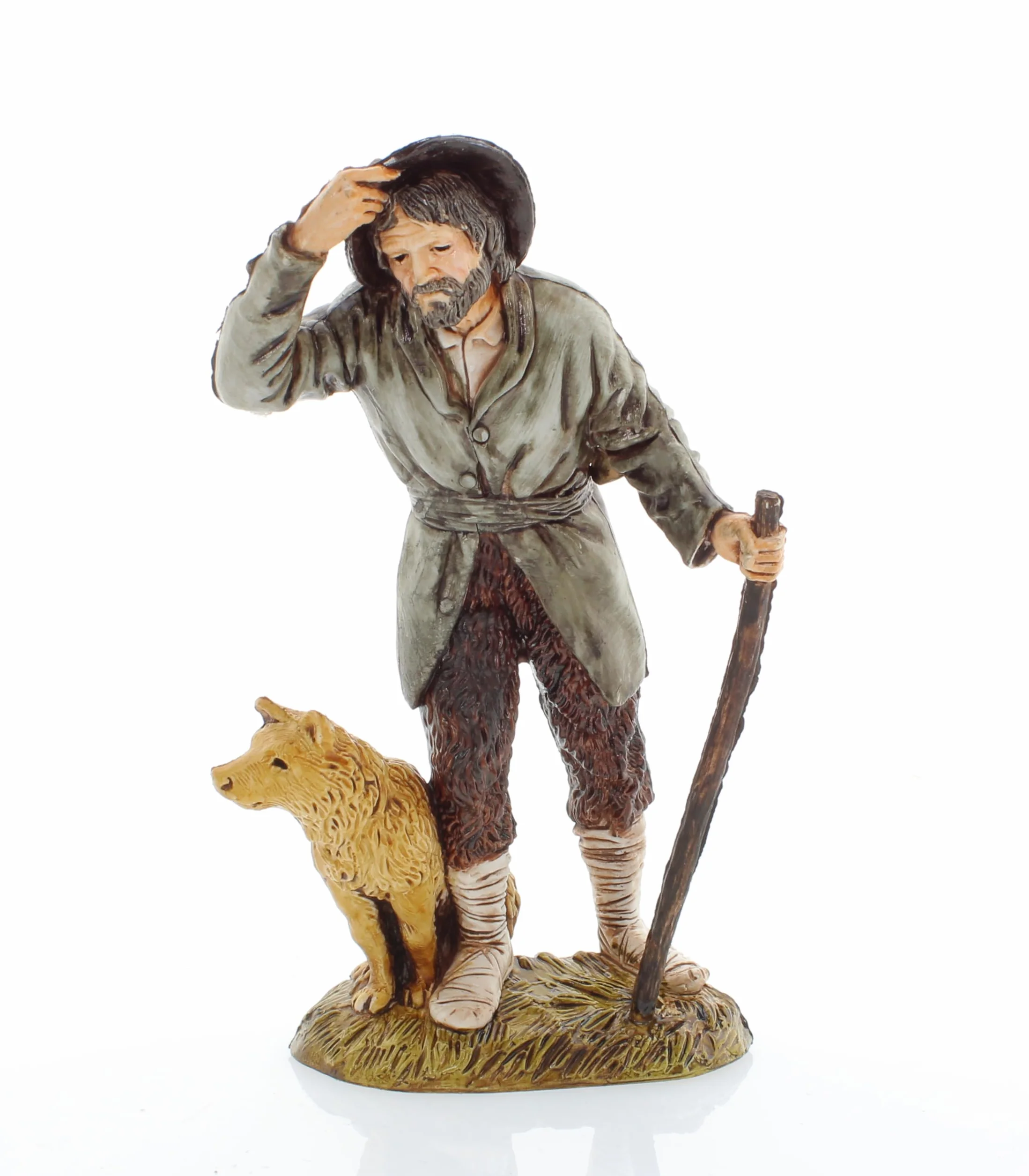 Moranduzzo Adorante z Piesem, 12 cm, Wielobarwny