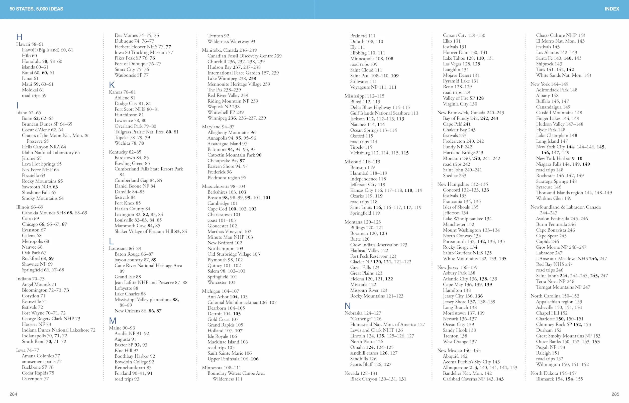 50 States, 5,000 Ideas: Where to Go, When to Go, What to See, What to Do