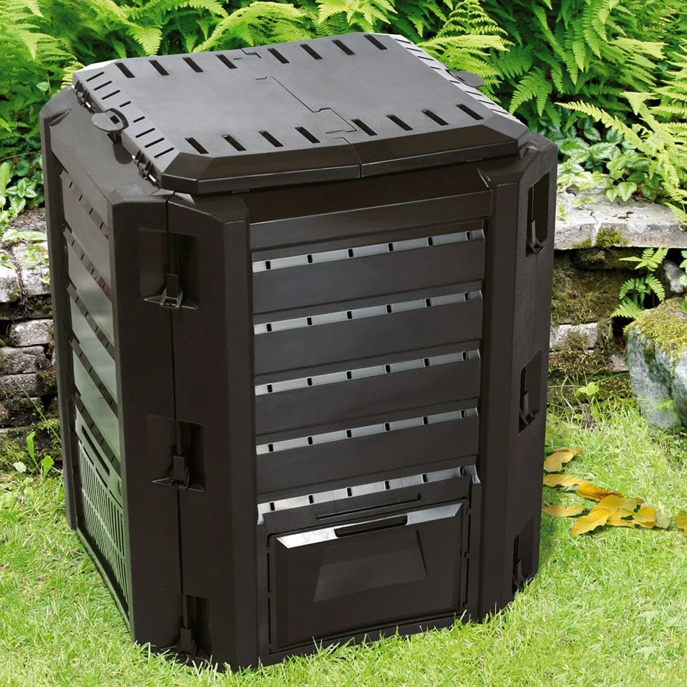 Kompostownik 1200L 198 x 72 x 83cm odporna na warunki atmosferyczne pokrywa składany kompostownik ogrodowy termiczny Kompostownik szybki