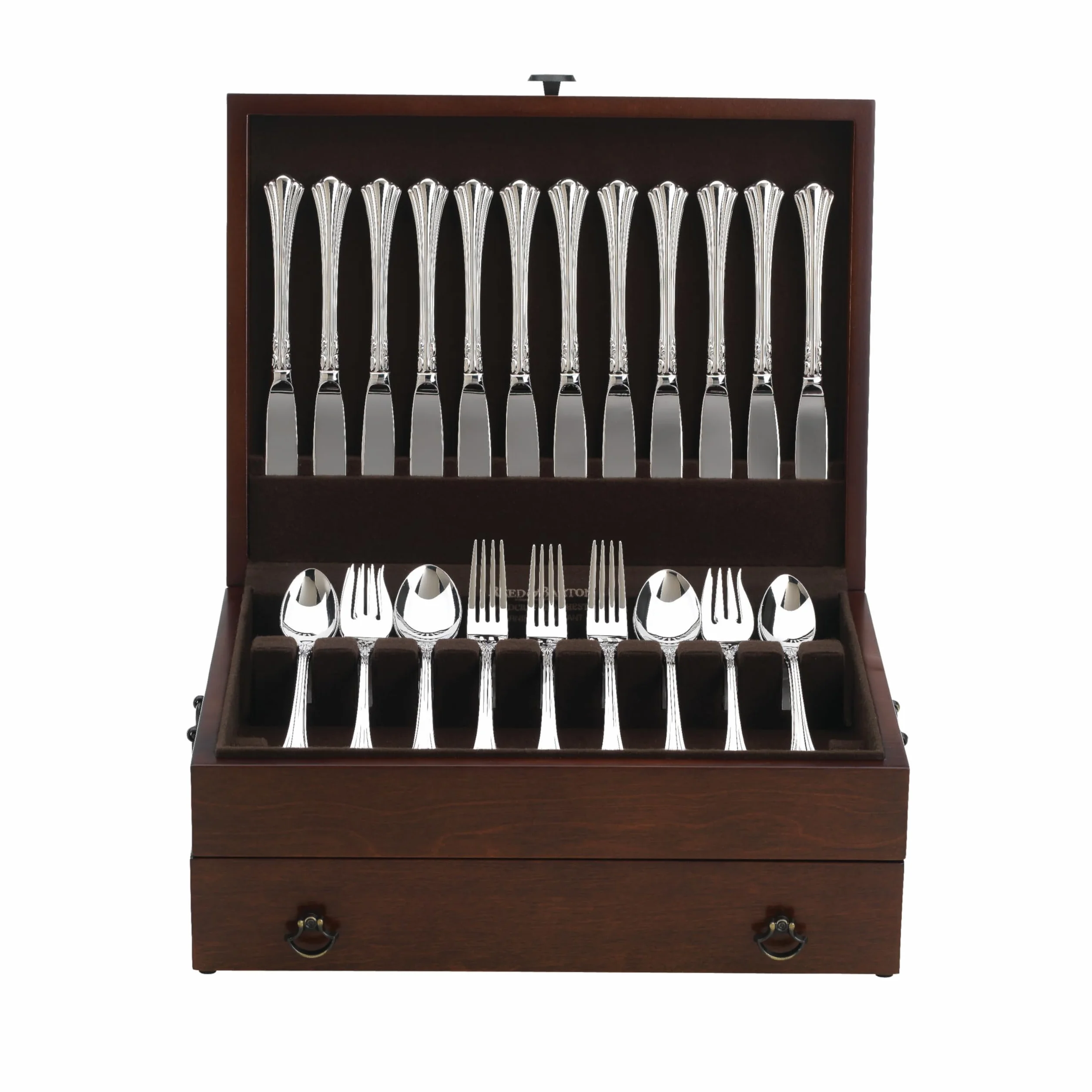 Reed & Barton 44C Bristol Cherry Finish Skrzynia na sztućce