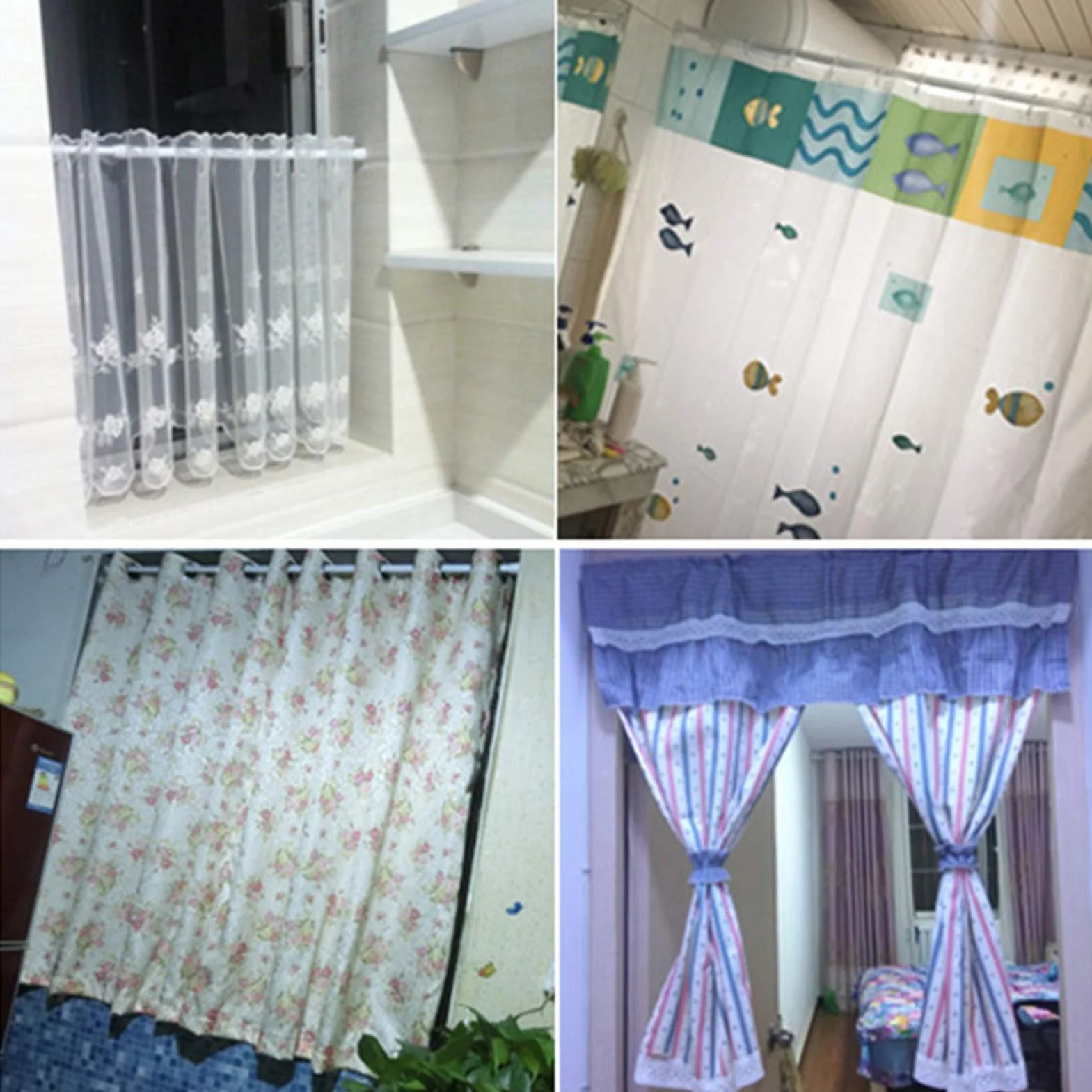 Czarny Regulowany Drążek Napinający Zasłony 25-40cm Sprężynowy
