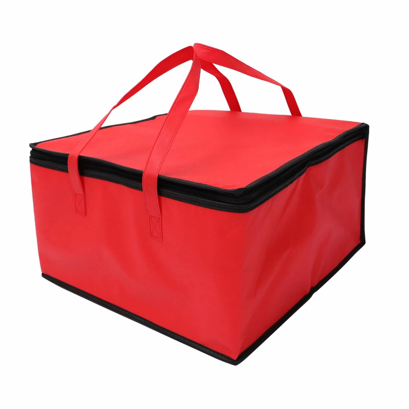 BESTonZON Składana Torba Termiczna 30 cm Czerwona Izolowana na Zimno 44x44x24 cm